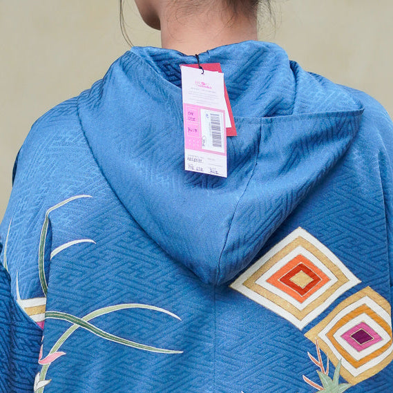 Premium On-hand: Blue Hoodie With Zipper | HWZ8313Y