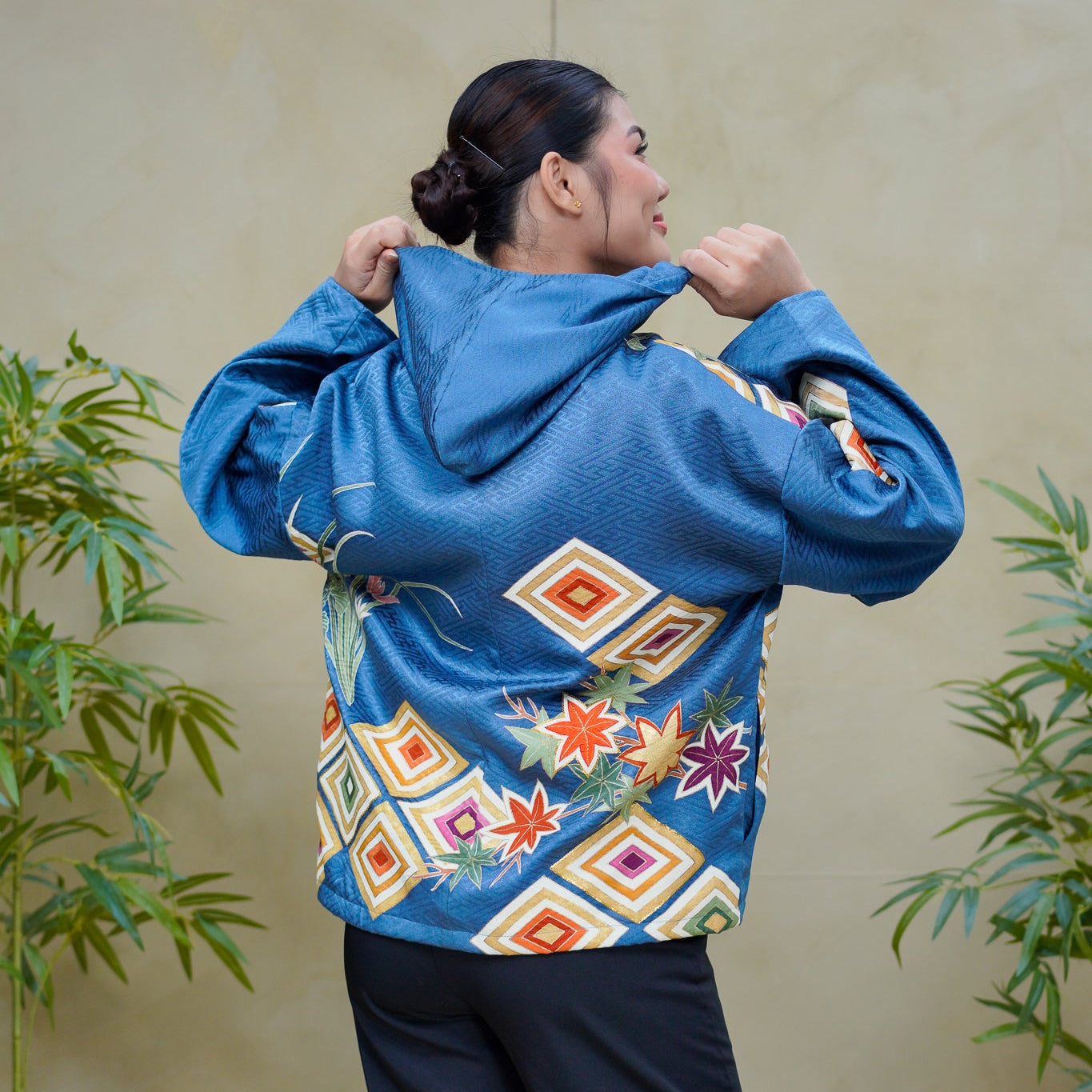 Premium On-hand: Blue Hoodie With Zipper | HWZ8313Y