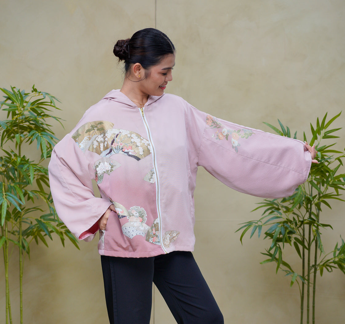 Premium On-hand: Pink Hoodie With Zipper | HWZ8317Y