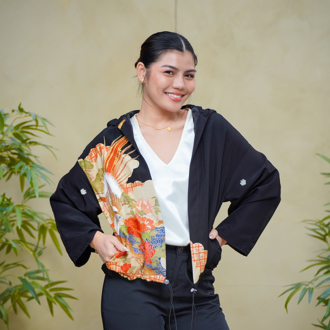 Premium On-hand item: Black Kodomo Hoodie | HK8283Y | Small