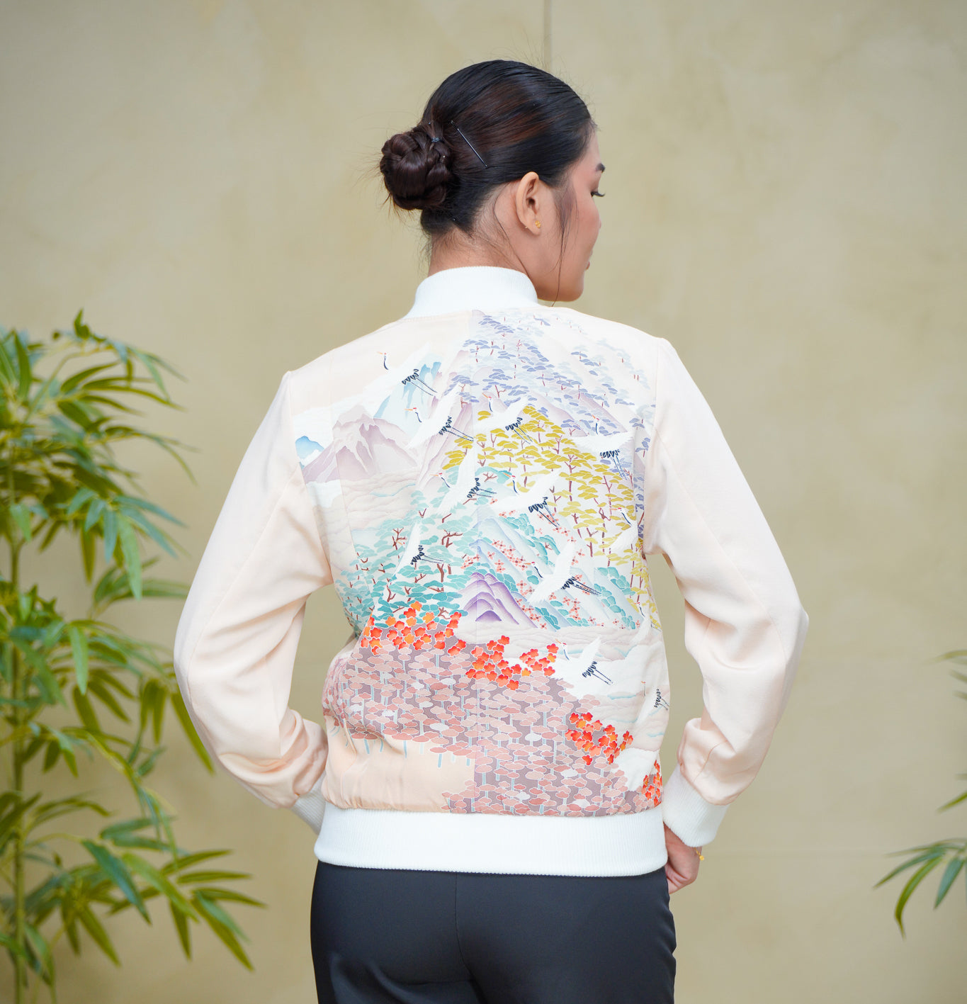 Premium On-hand: Bomber Jacket | Cream | BJ8198M | SB (SO M)