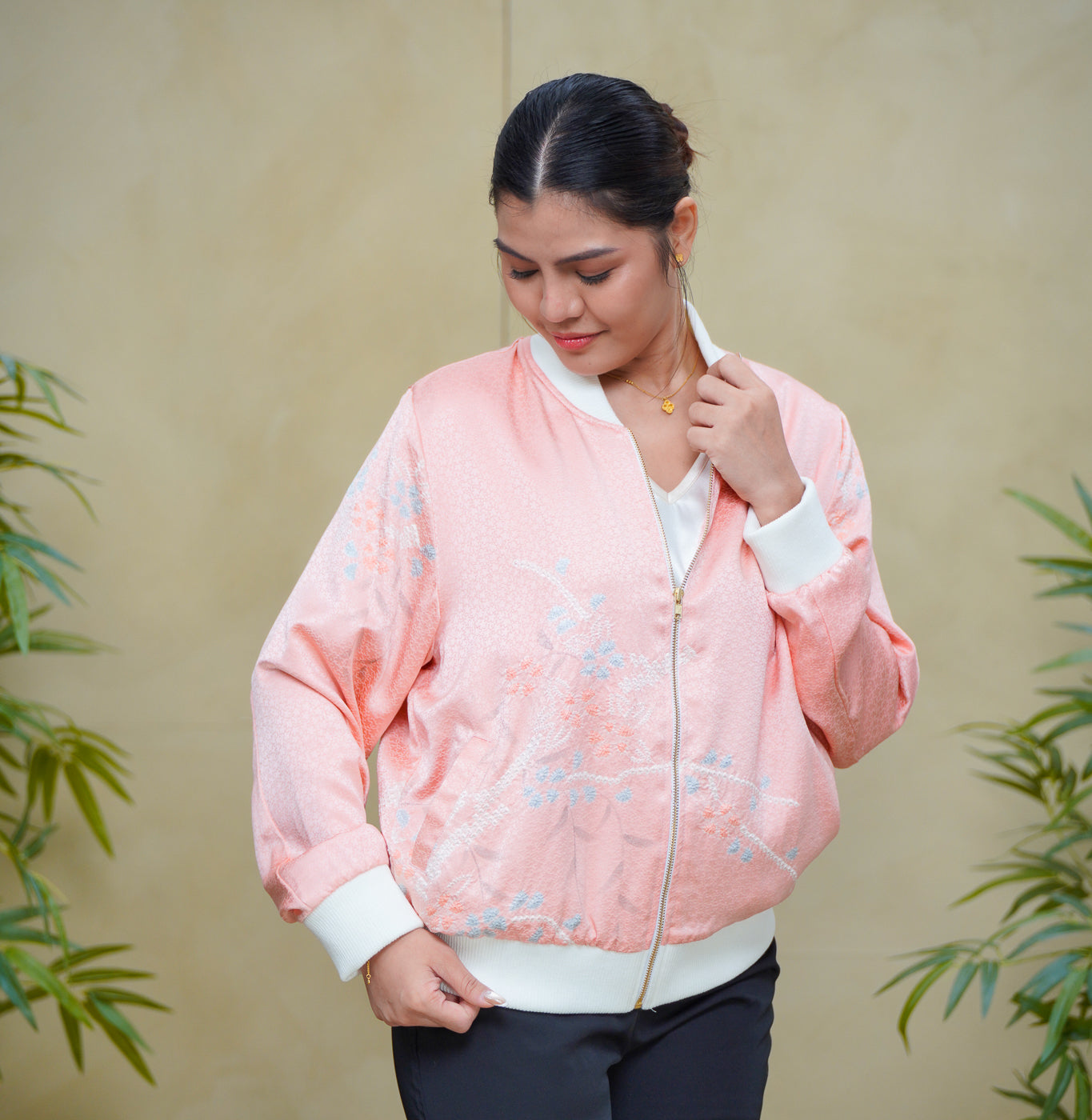 Premium On-hand: Bomber Jacket | Pink | BJ8180M | XLB