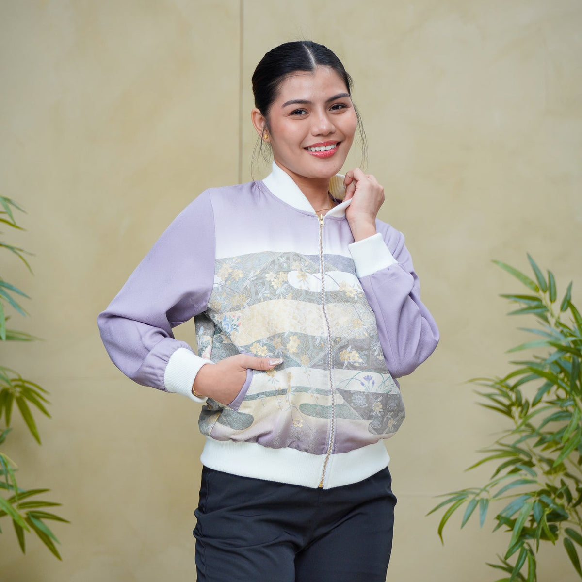 Premium On-hand: Bomber Jacket | BJ8177M MB LAVENDER