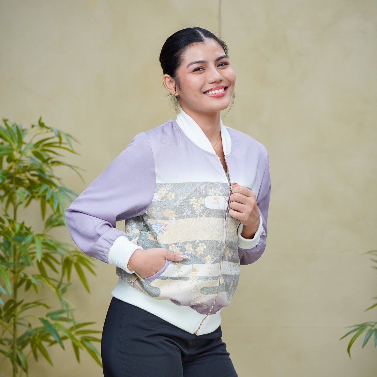 Premium On-hand: Bomber Jacket | BJ8177M MB LAVENDER