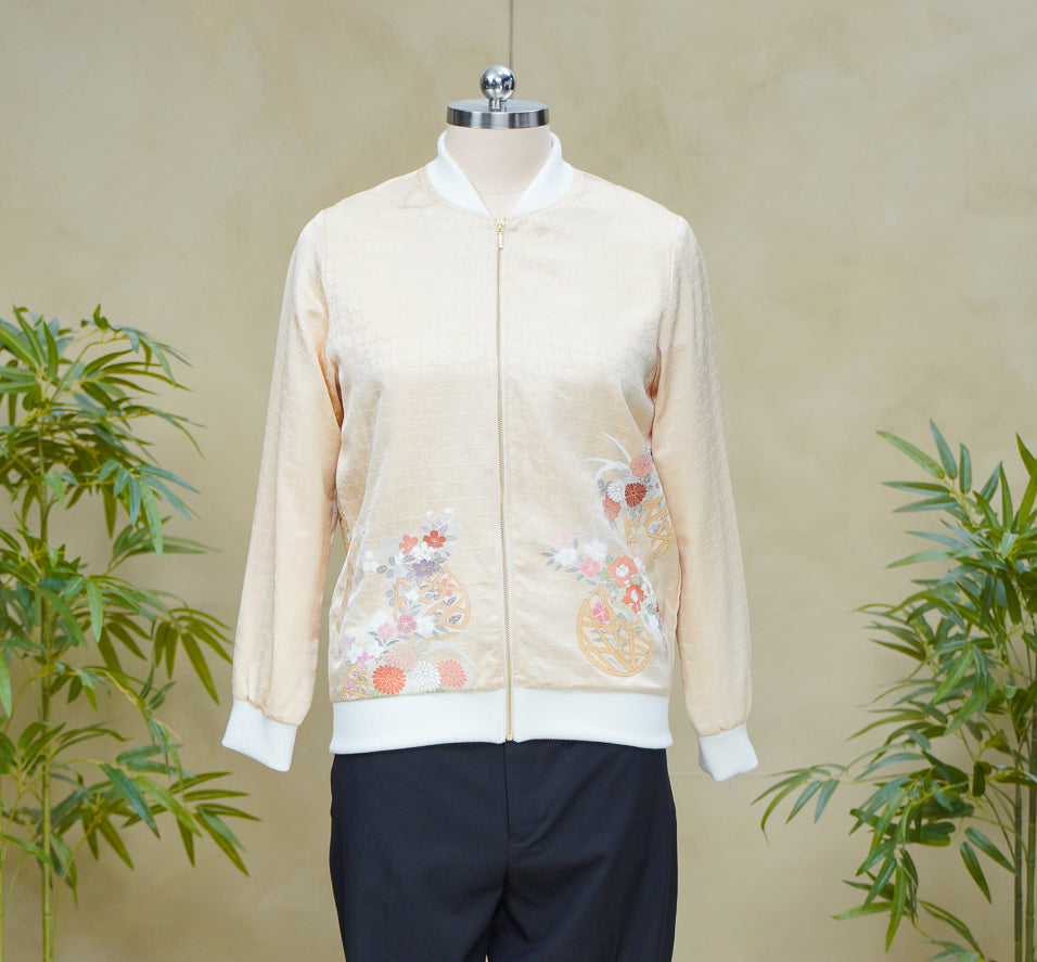 Premium On-hand: Bomber Jacket | Cream | BJ8299Y | 2XLA