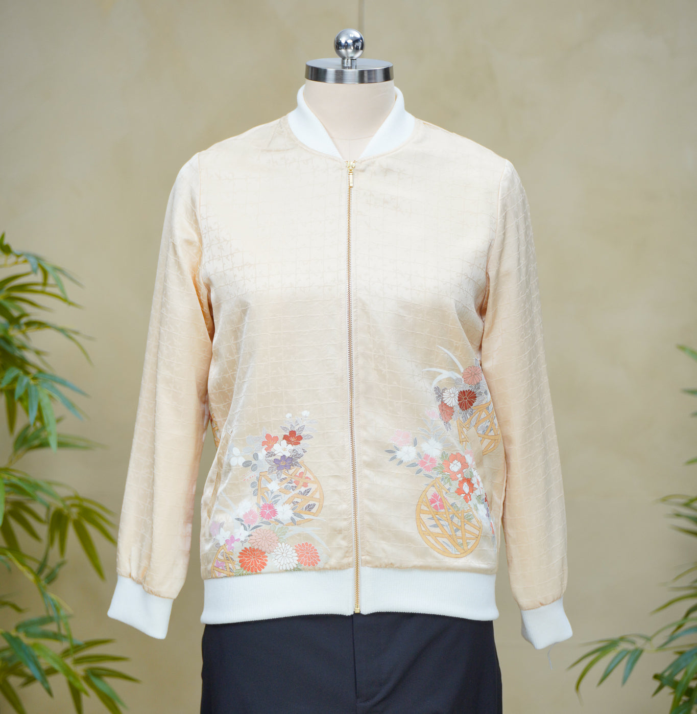 Premium On-hand: Bomber Jacket | Cream | BJ8299Y | 2XLA