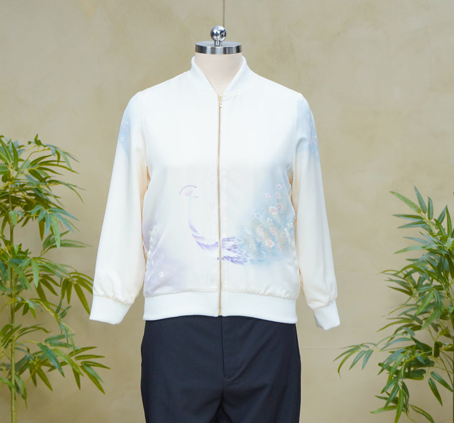 Premium On-hand: Cream Bomber Jacket | 2XLB | BJ8227M -O