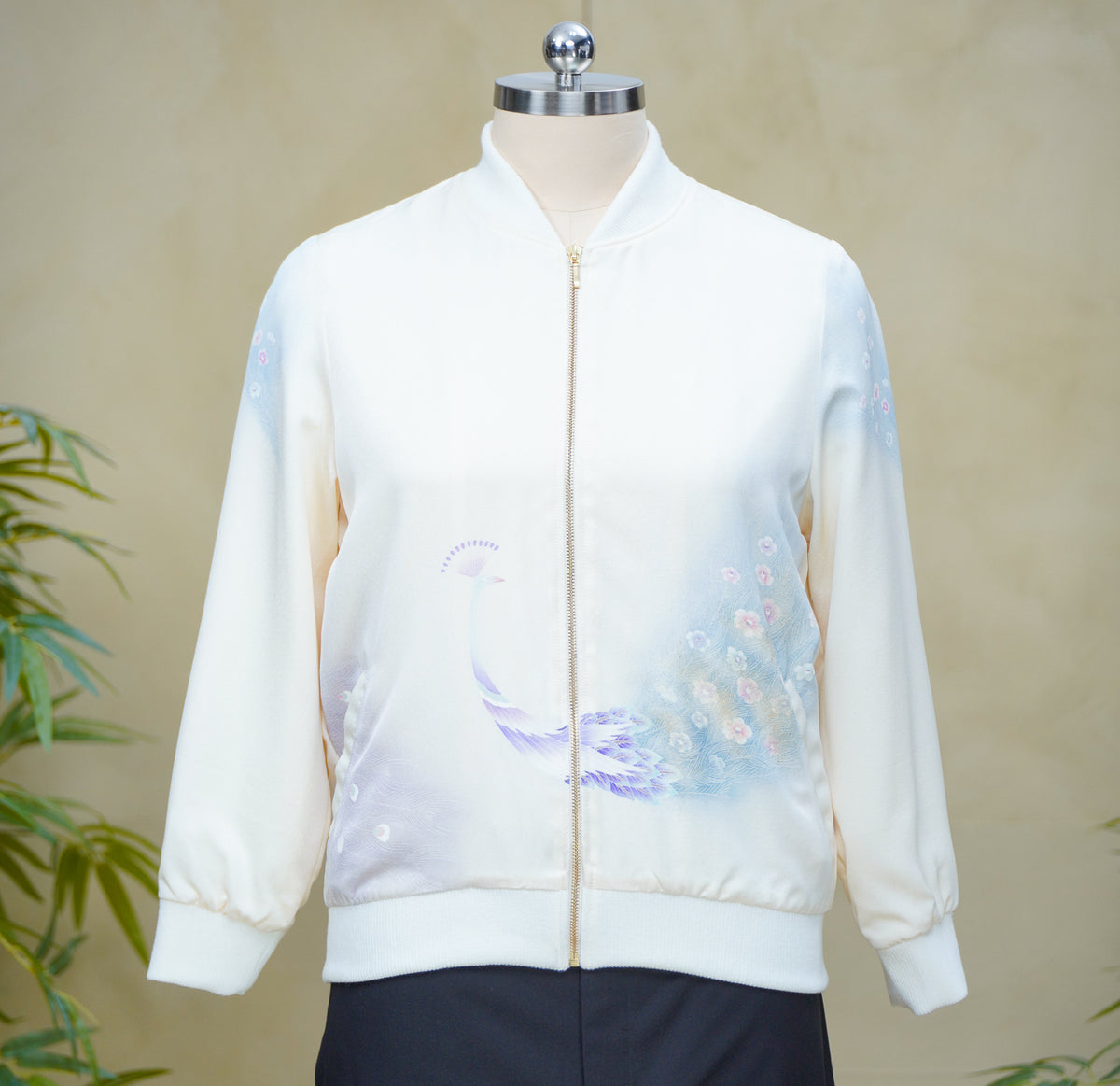 Premium On-hand: Cream Bomber Jacket | 2XLB | BJ8227M -O