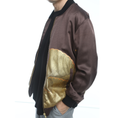 Load image into Gallery viewer, On-hand: Bomber Jacket | BJ5464 L (Brown with gold) | Ship in 1-3 weeks
