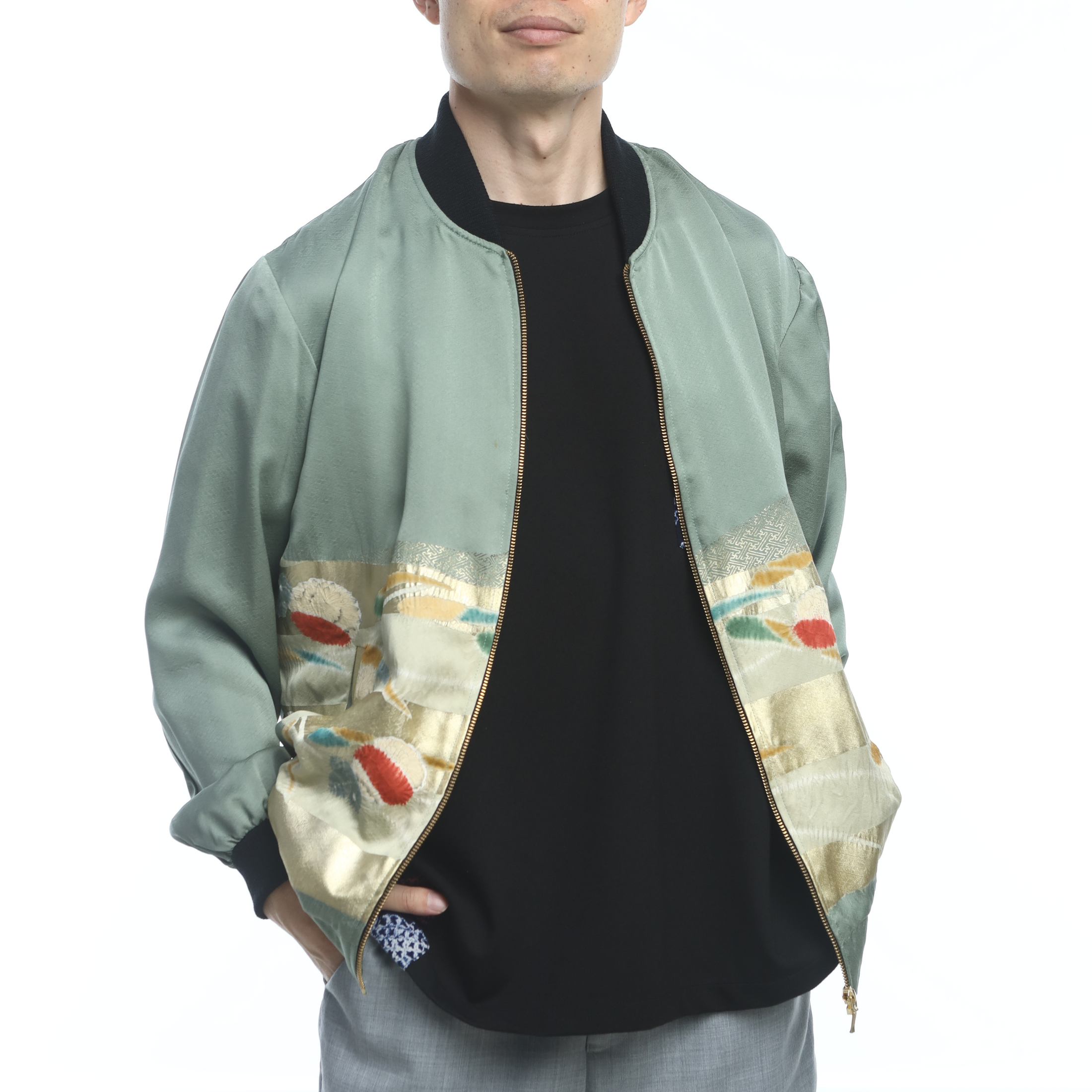 On-hand: Bomber Jacket | BJ5476 L Green | Ship in 1-3 weeks!