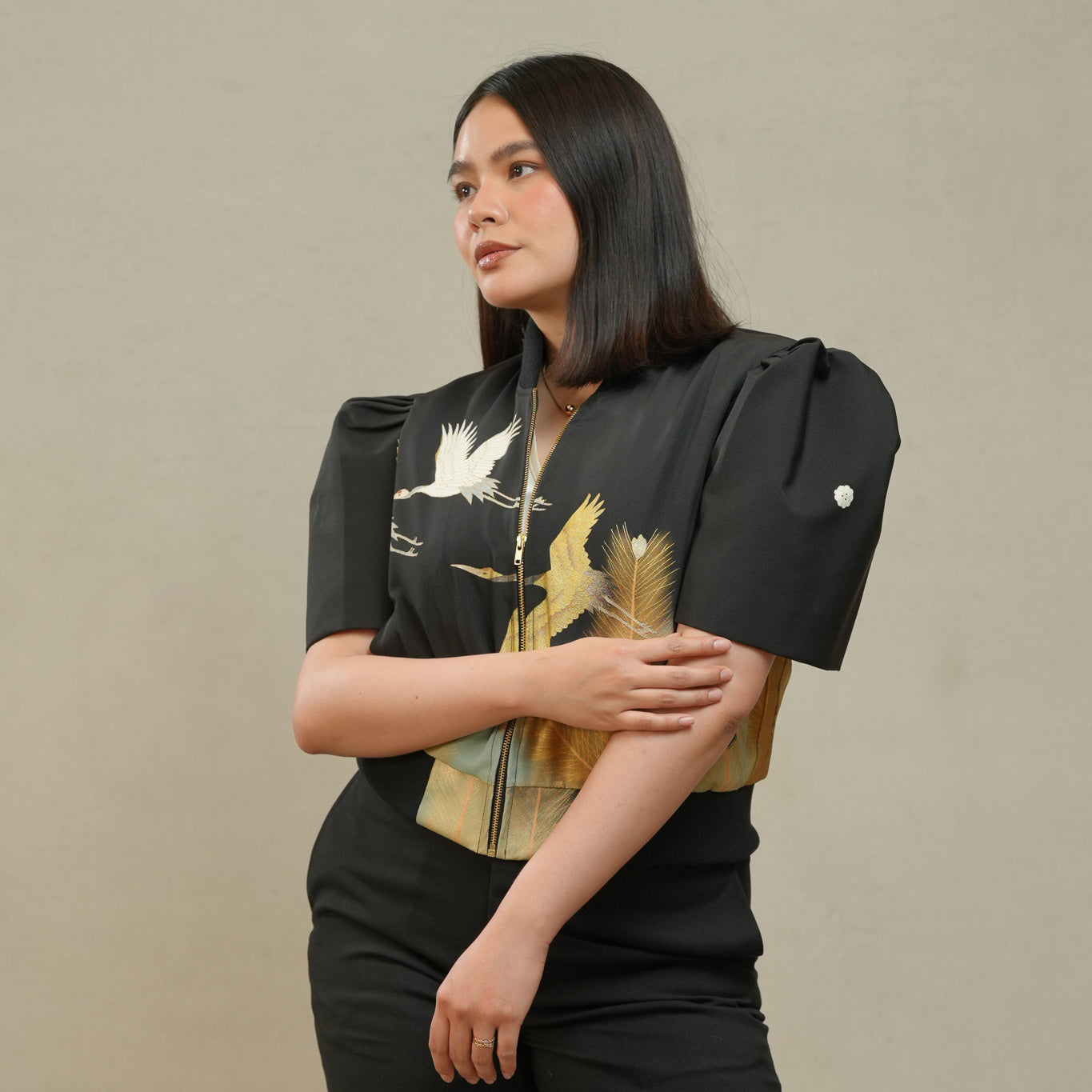 Coming Soon - On-hand item: Filipiniana-inspired Top | Black