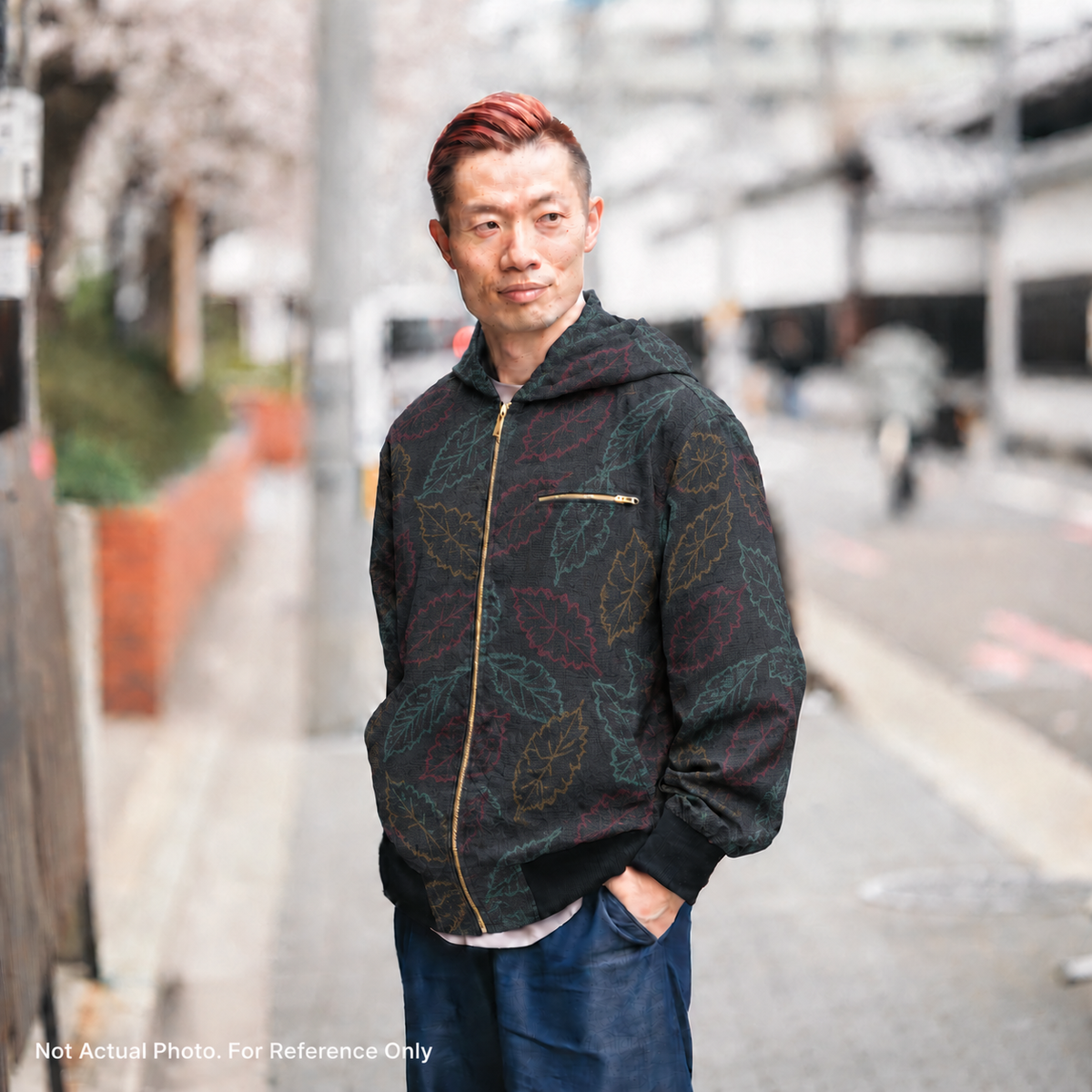Premium Oshima Fabric: OSHIMA 0610_30 | Dark Autumn Leaves