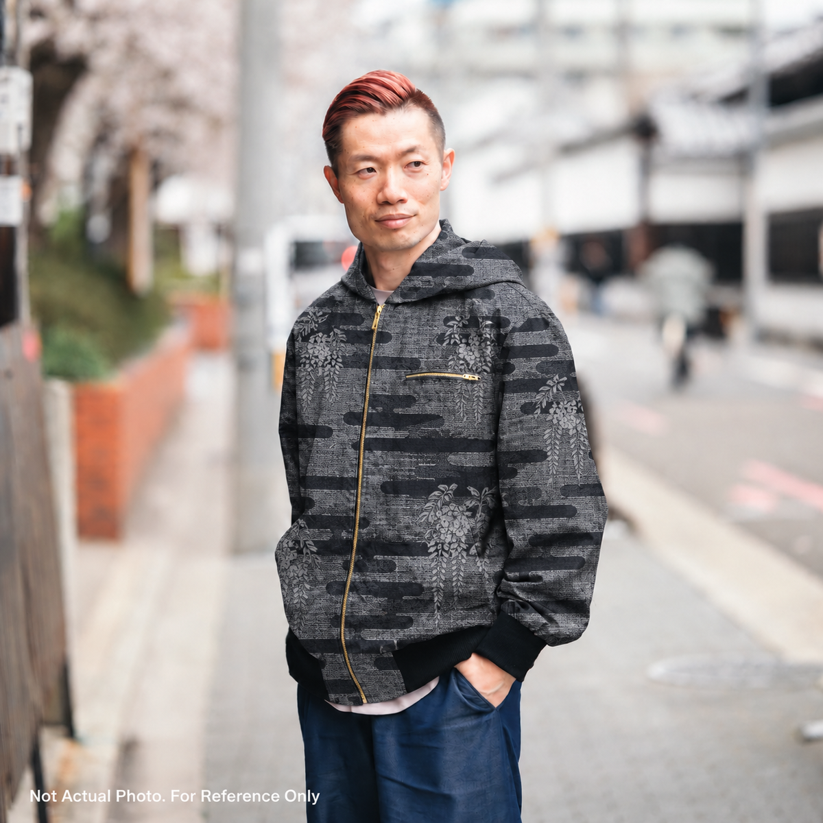 Premium Oshima Fabric: OSHIMA 0610_33 | Gray Fantasy - dorozome