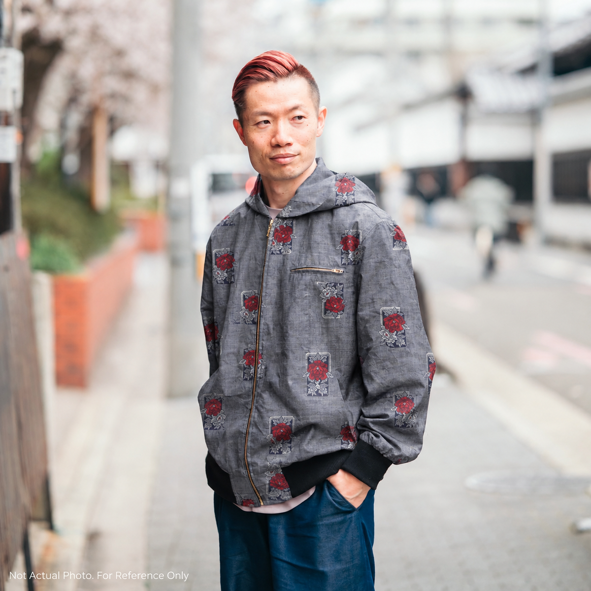 Premium Oshima Fabric: 0911_45 | Frame of Flowers