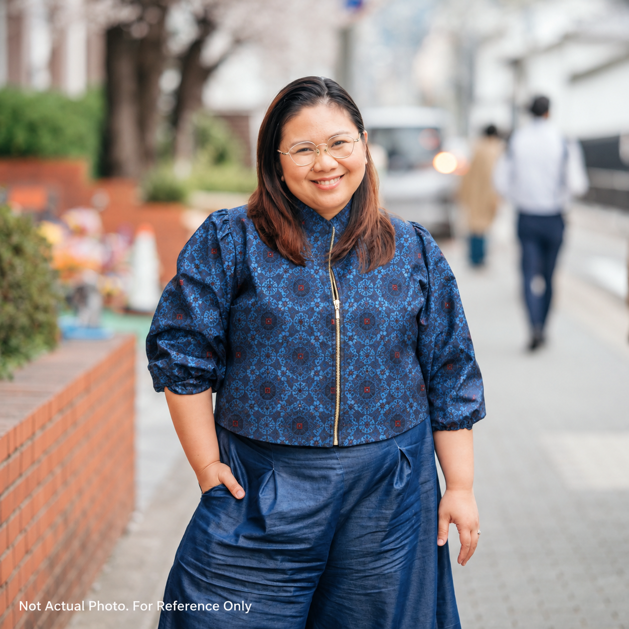 Premium Oshima Fabric: OSHIMA_0827_01 | Blue Stitch