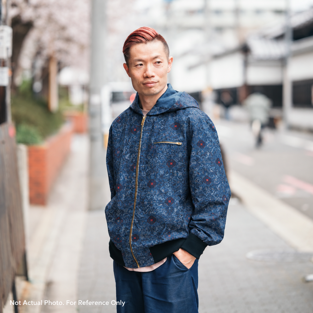 Premium Oshima Fabric: OSHIMA_0827_01 | Blue Stitch