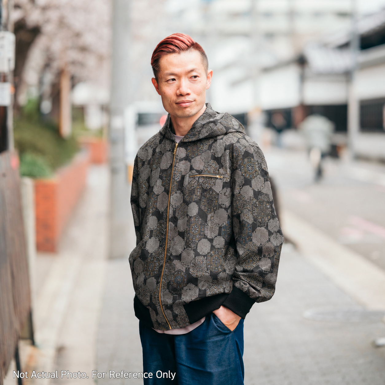 [Certificate] Premium Oshima Fabric: 0625_55 | Structured Stone - dorozome (mud dyed)