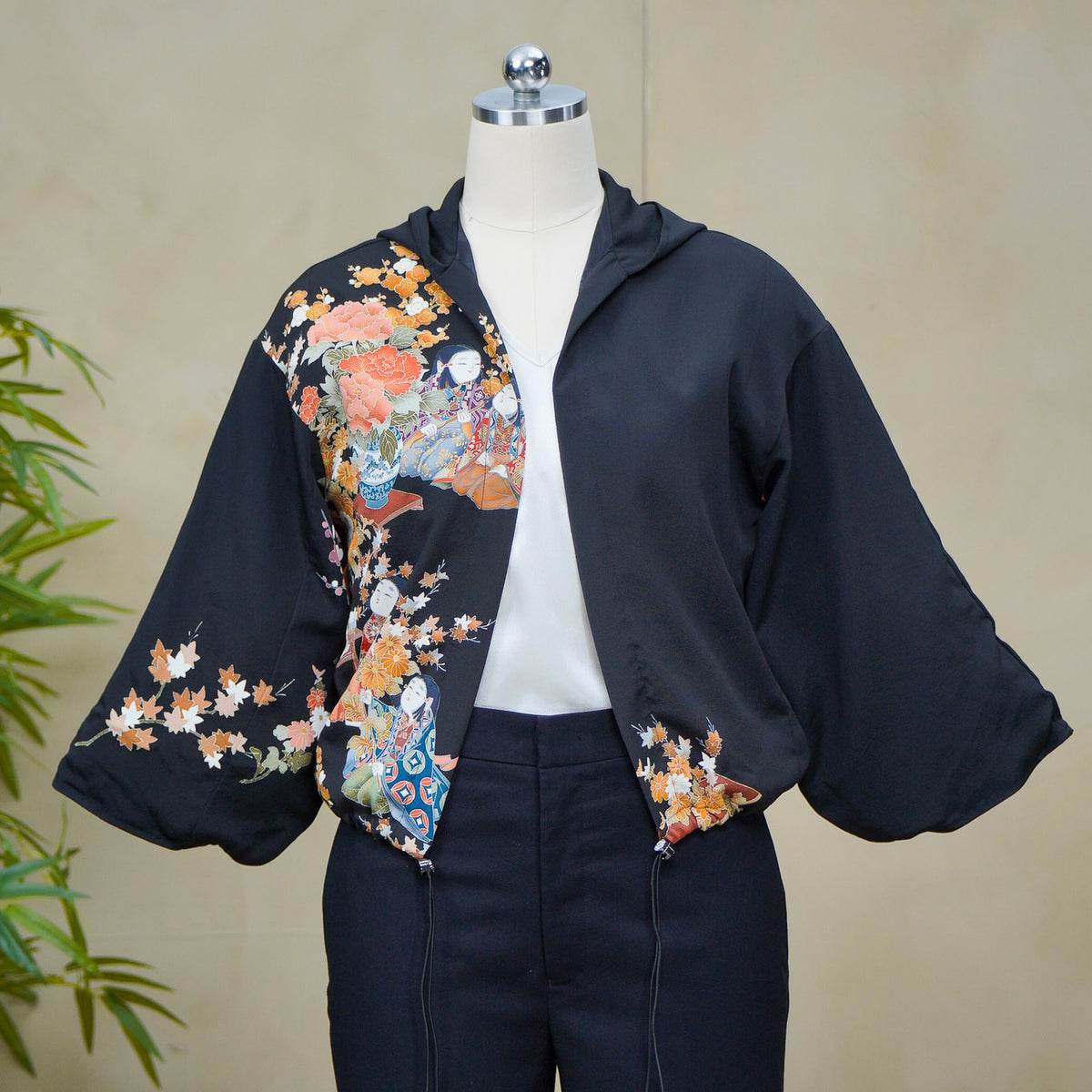Premium On-hand item: Black Kodomo Hoodie (Small Size) | HK7557Y