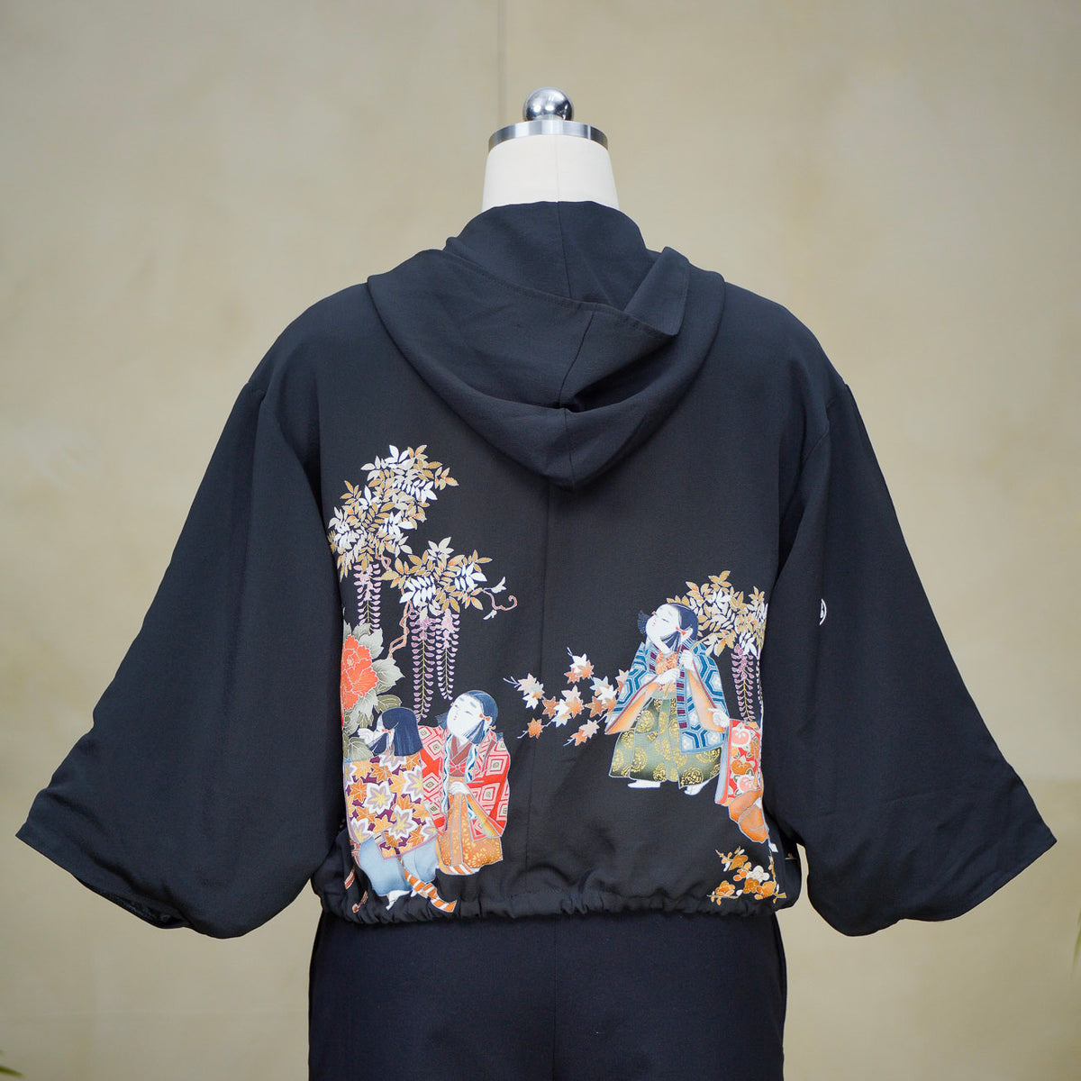 Premium On-hand item: Black Kodomo Hoodie (Small Size) | HK7557Y