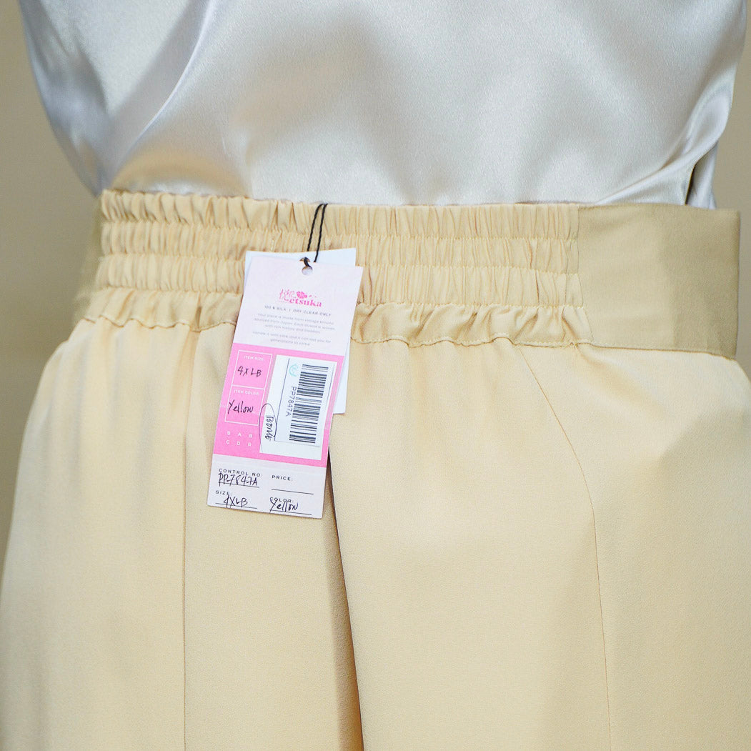 Premium On-hand: Palazzo Pants | YELLOW PP7847A 4XLB