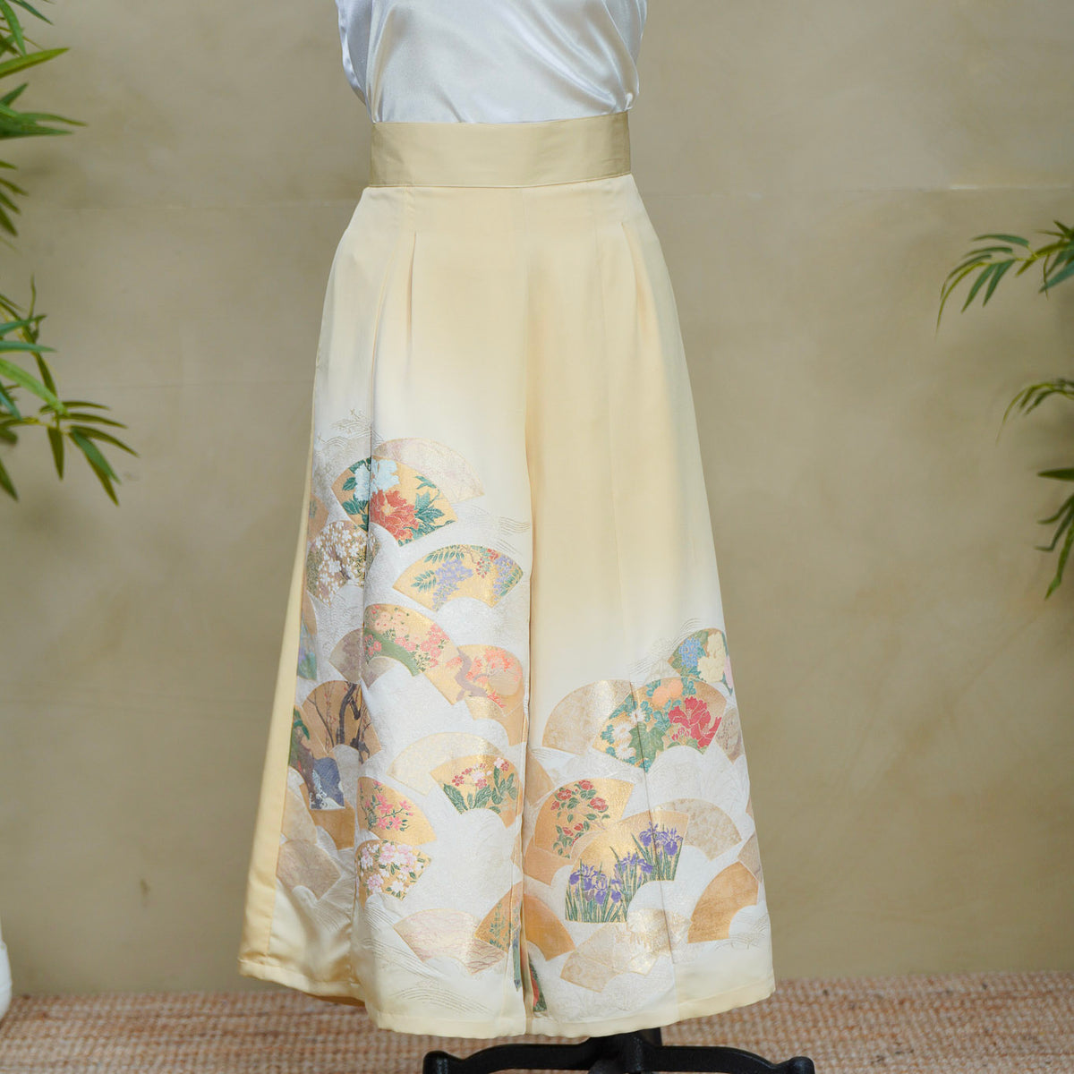 Premium On-hand: Palazzo Pants | YELLOW PP7847A 4XLB