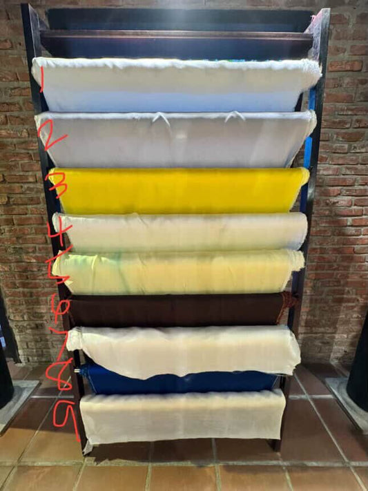 Ap19 Hoian Fabric: Silk cotton | Custom Top | Color Navy Blue