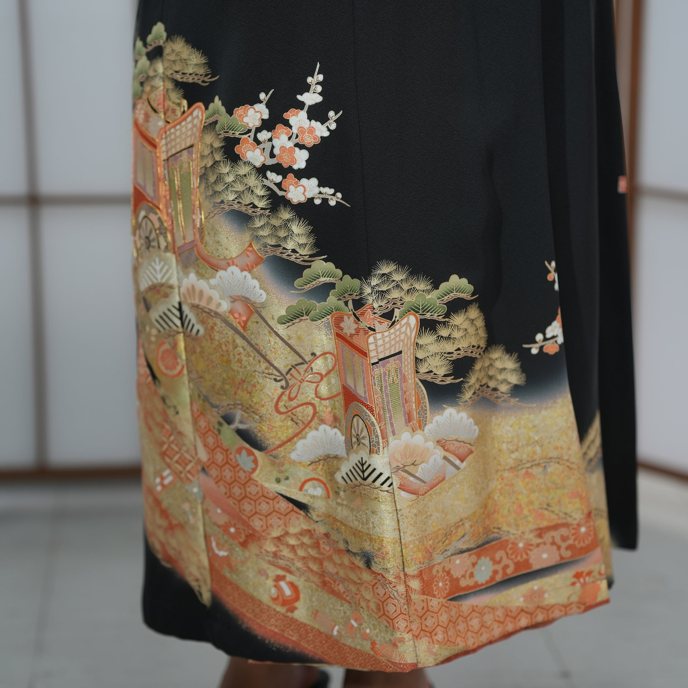 Premium On-hand: Black Wrap skirt | 3P | WS5314