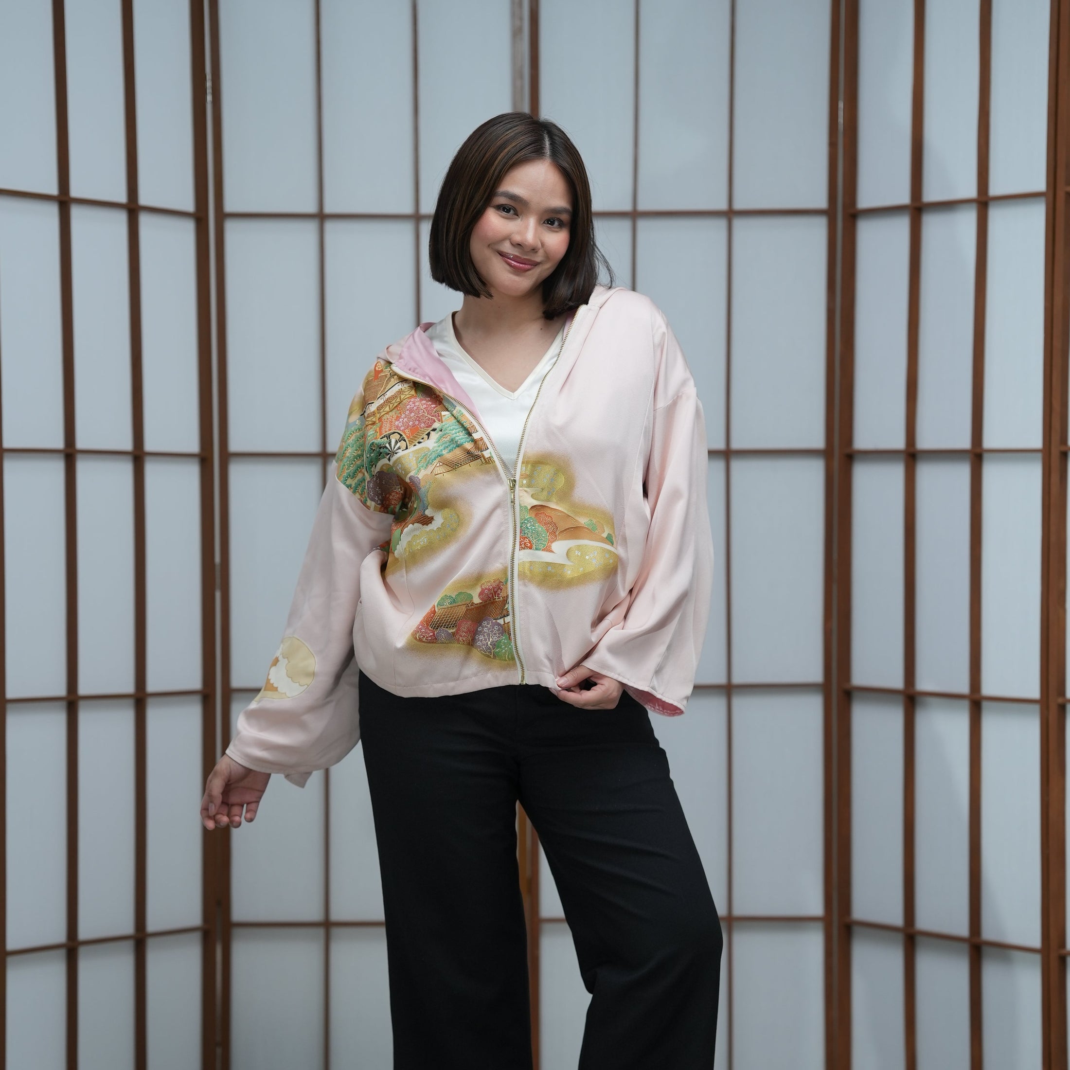 Premium On-hand: Pink Hoodie With Zipper | HWZ4604