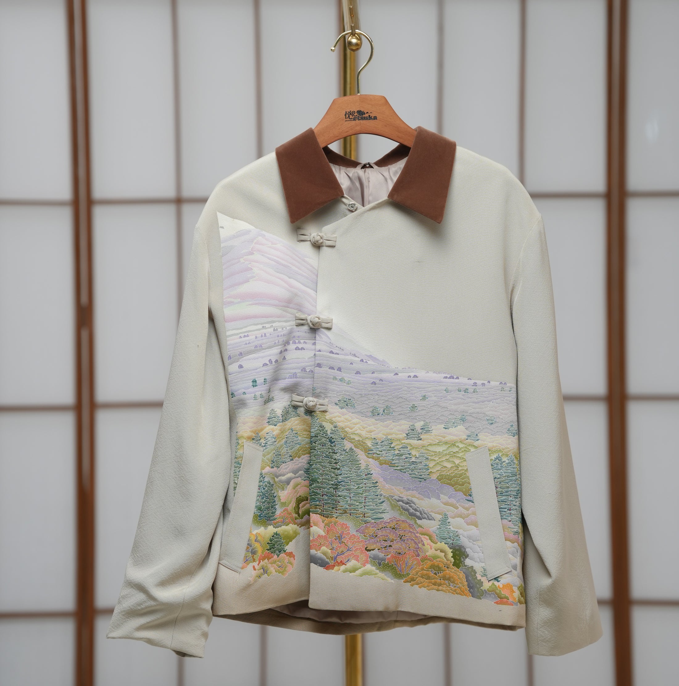 New!! Premium On-hand: Chinese Knot Suit Short w/ Velvet| L- Harry size