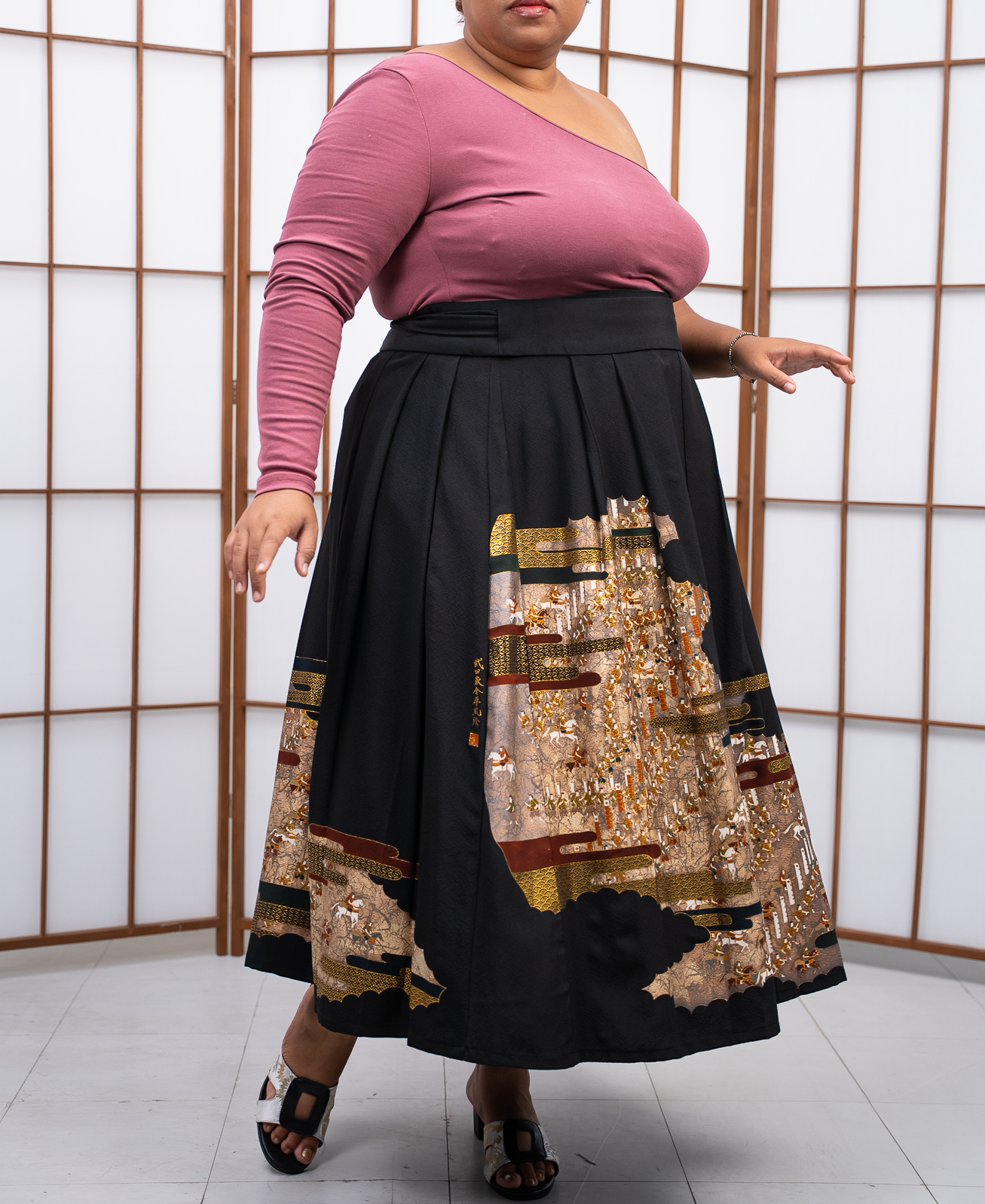 On-hand: 2P Black Hanbok Skirt