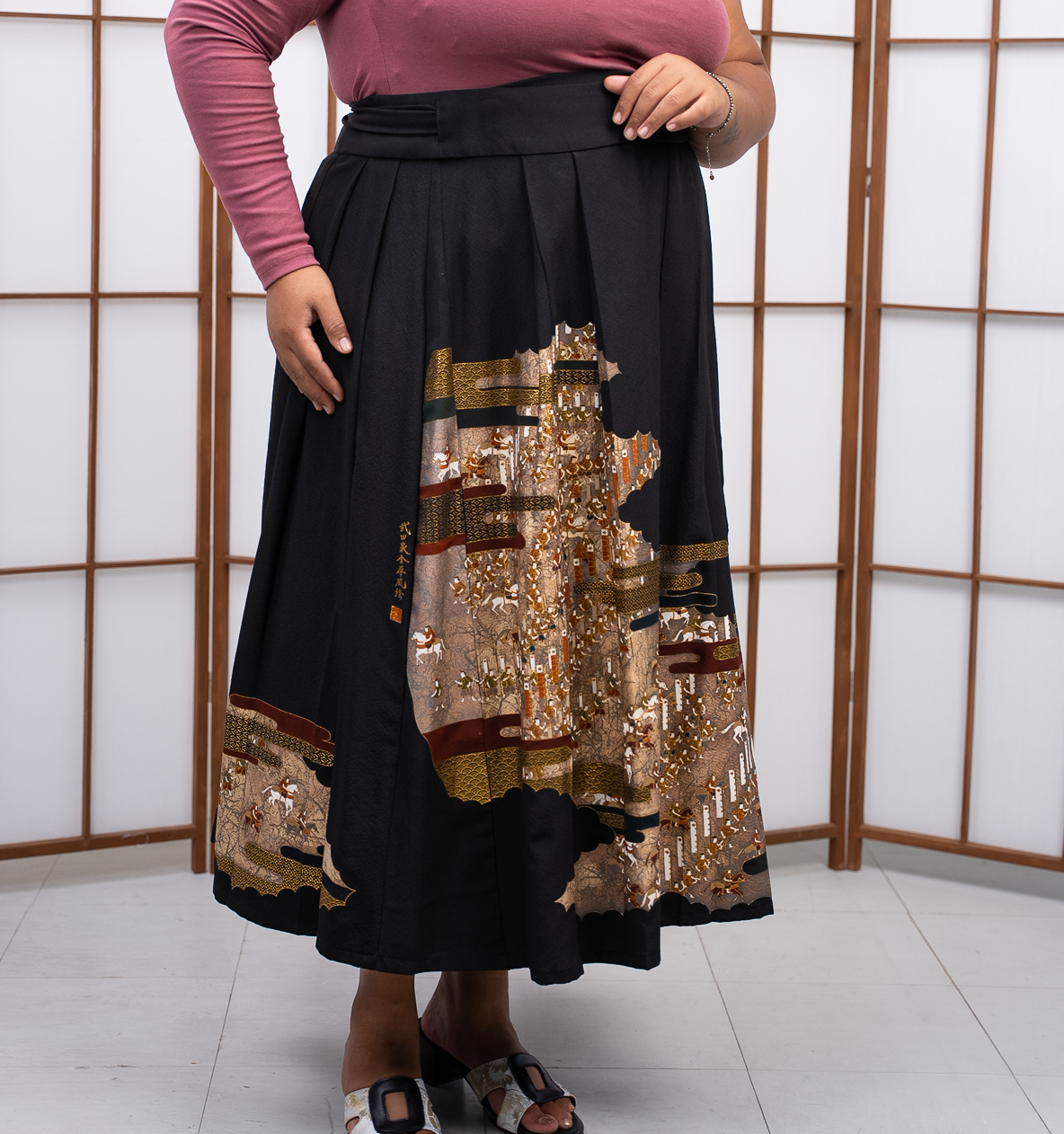 On-hand: 2P Black Hanbok Skirt