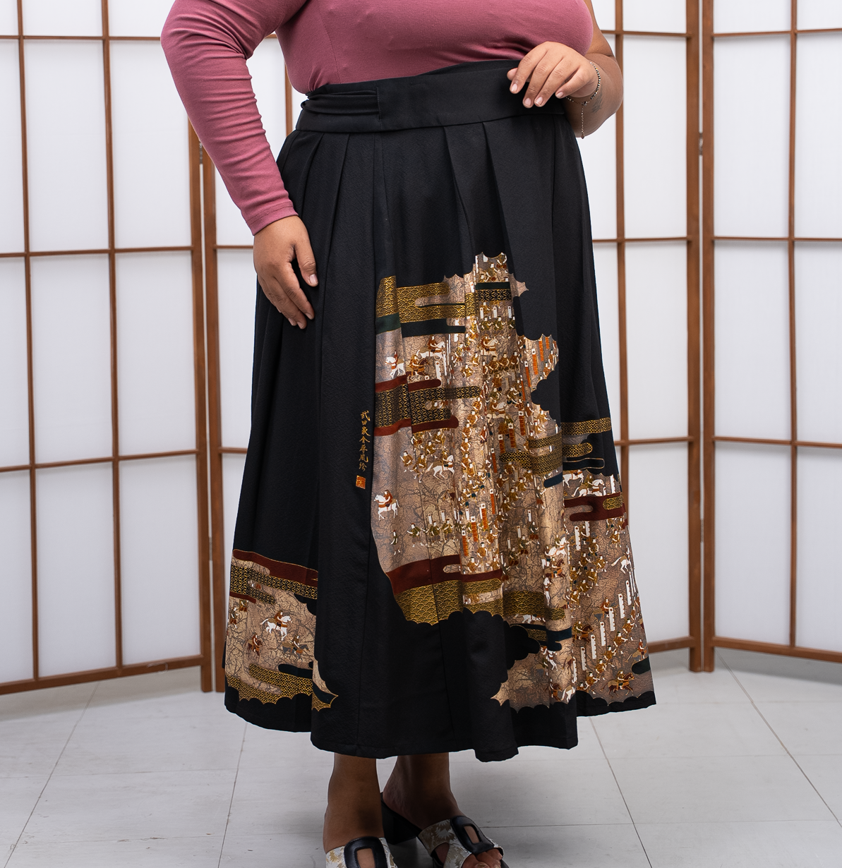 On-hand: 2P Black Hanbok Skirt