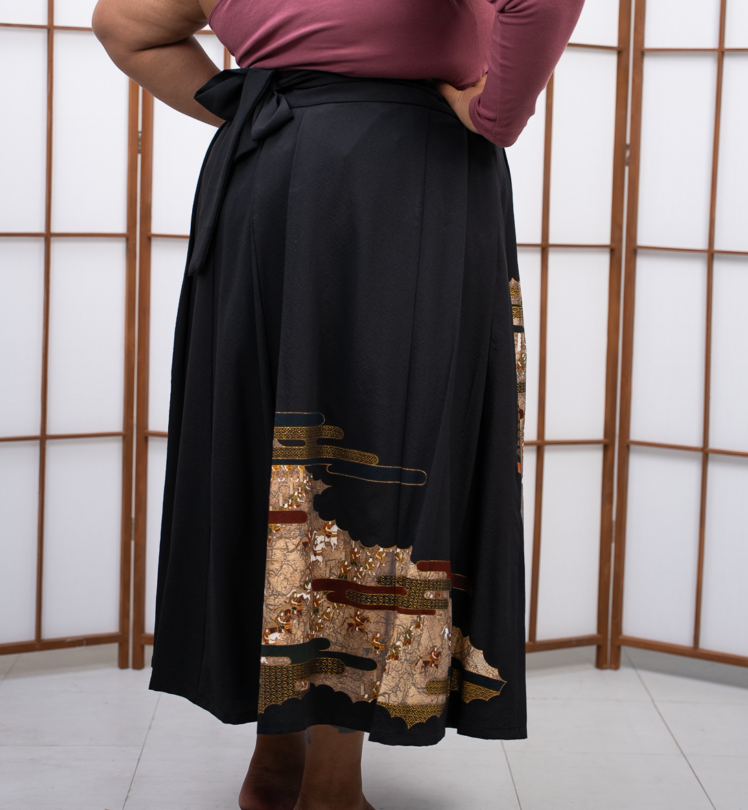 On-hand: 2P Black Hanbok Skirt