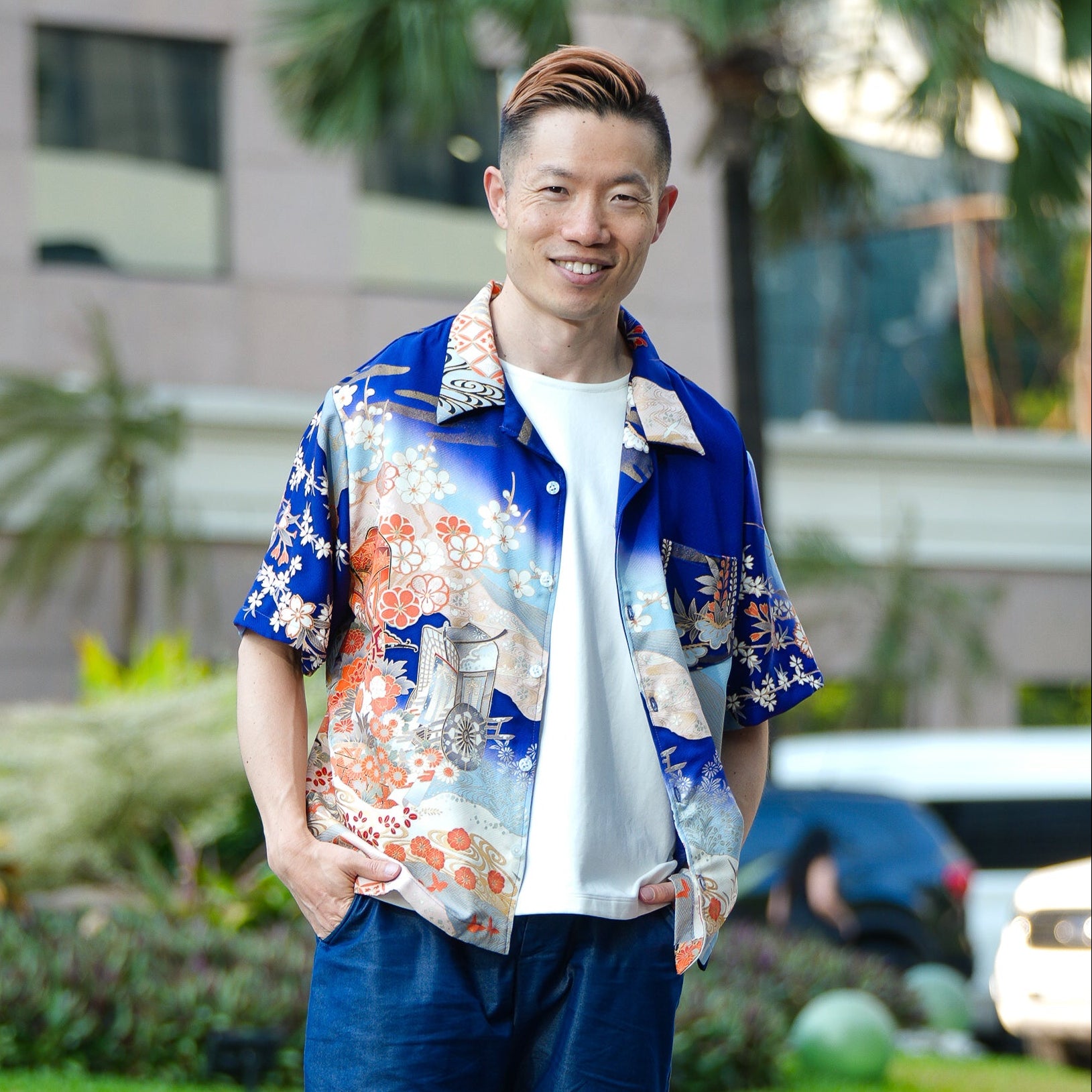 🎉 On-hand: Blue Aloha shirt | XL | AS7523M (Mimi's Choice!)