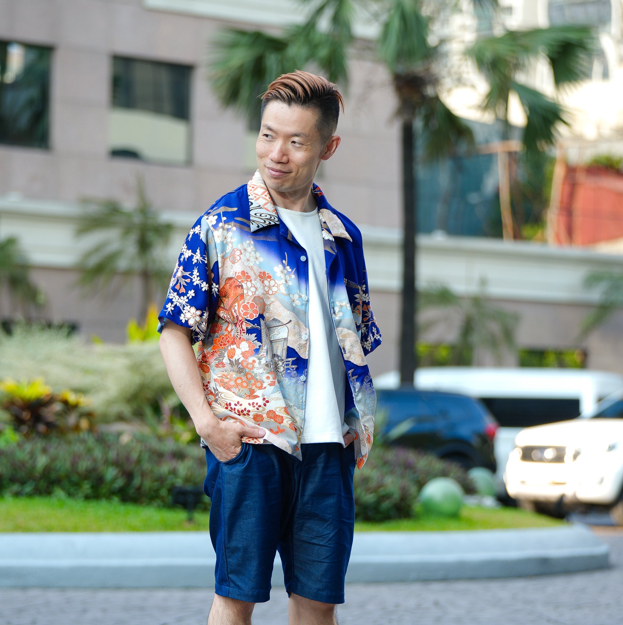 🎉 On-hand: Blue Aloha shirt | XL | AS7523M (Mimi's Choice!)