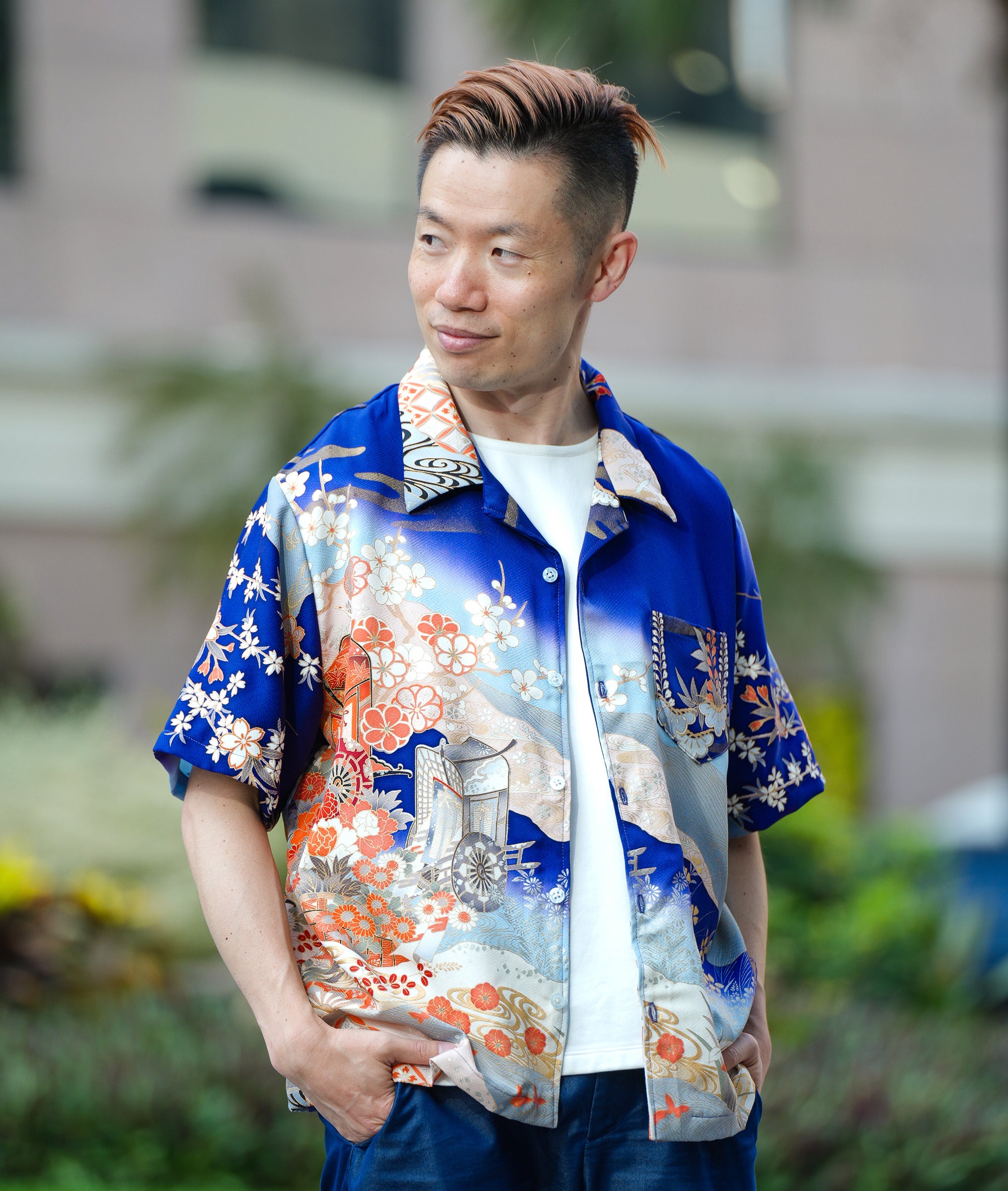 🎉 On-hand: Blue Aloha shirt | XL | AS7523M (Mimi's Choice!)