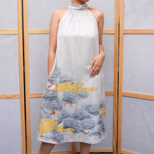 MM31 On-hand item: Halter Dress HD2813 - XLB (SALE cos there is no belt)