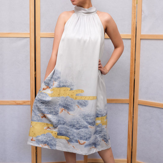 MM31 On-hand item: Halter Dress HD2813 - XLB (SALE cos there is no belt)