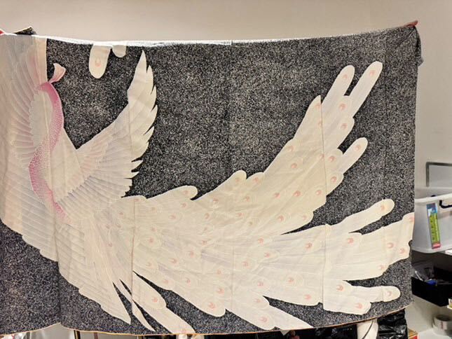 Apr1 Private/Tsumehodai Fabrics: Wrap Skirt (peacock)
