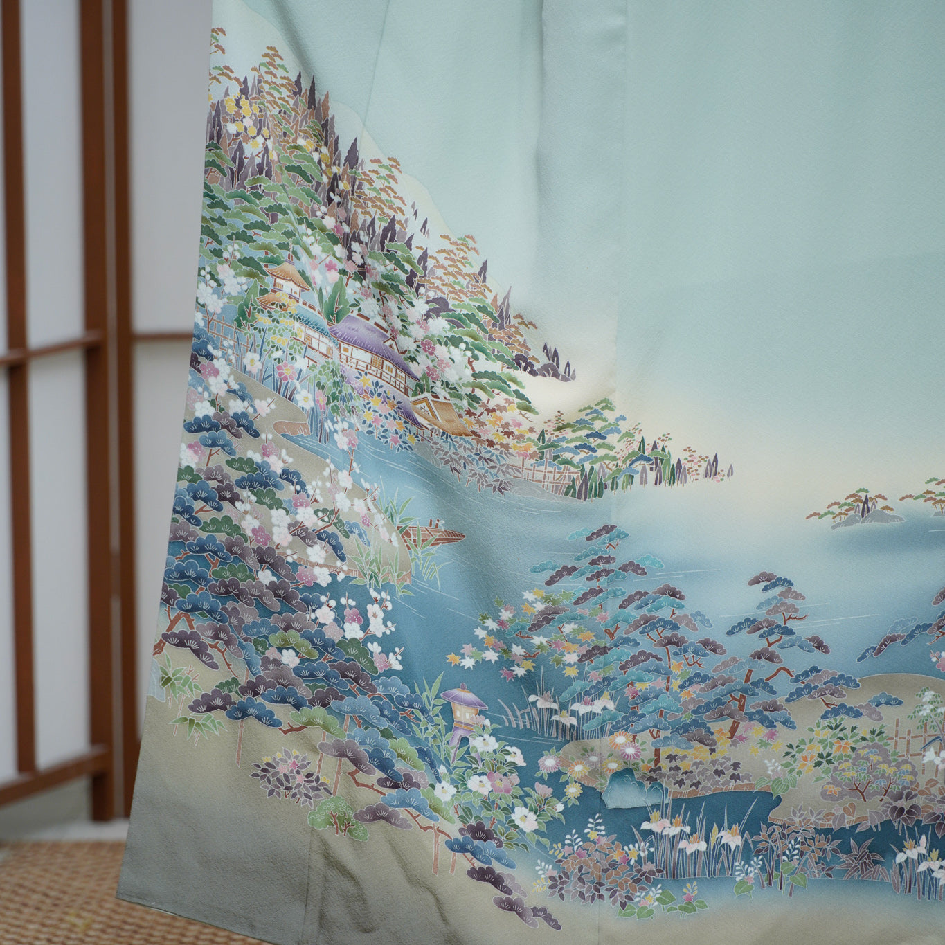 Chiku Fabric: 0630_23 | River Flows