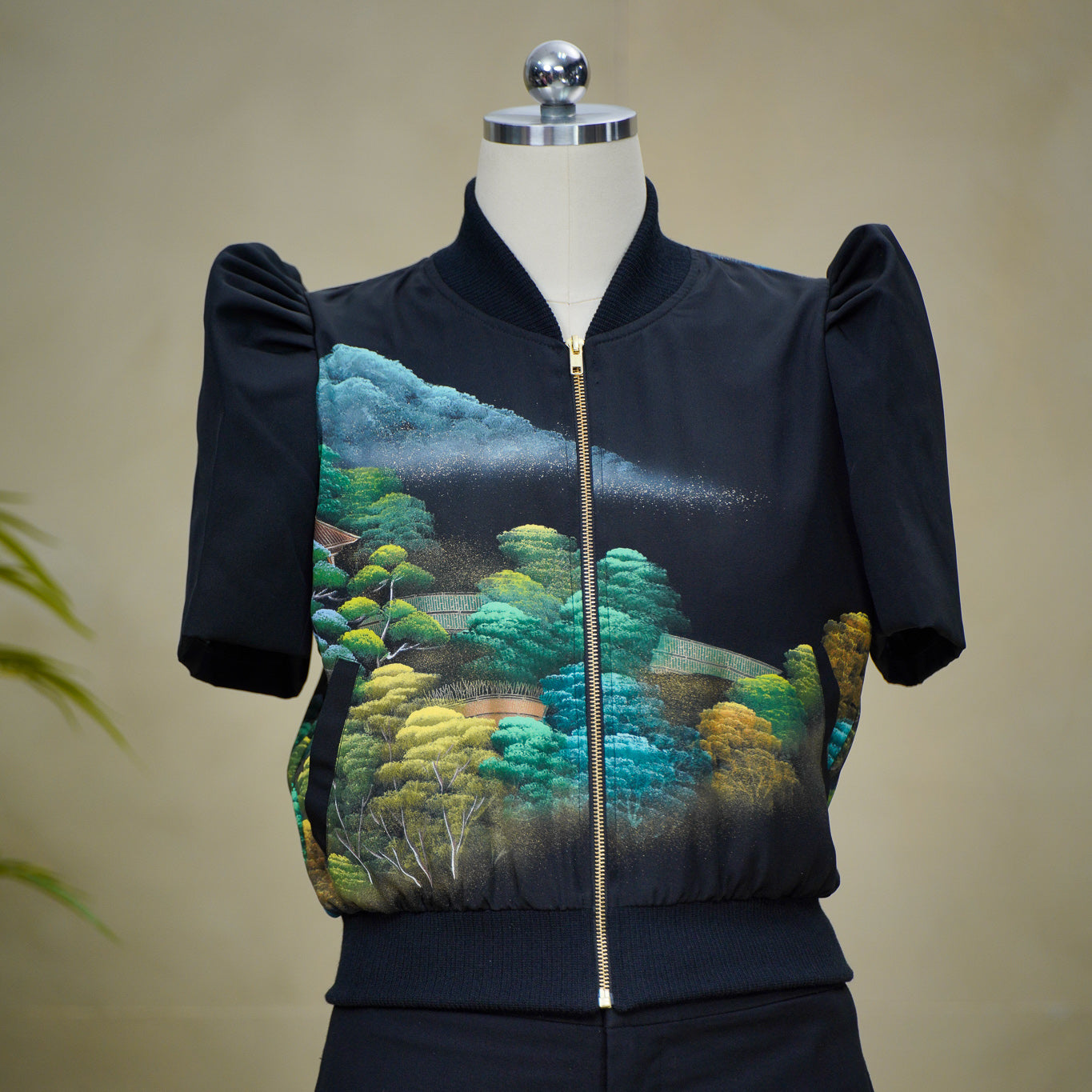 On-hand item: Filipiniana Bomber Jacket | Black | FBJ8203M | Medium