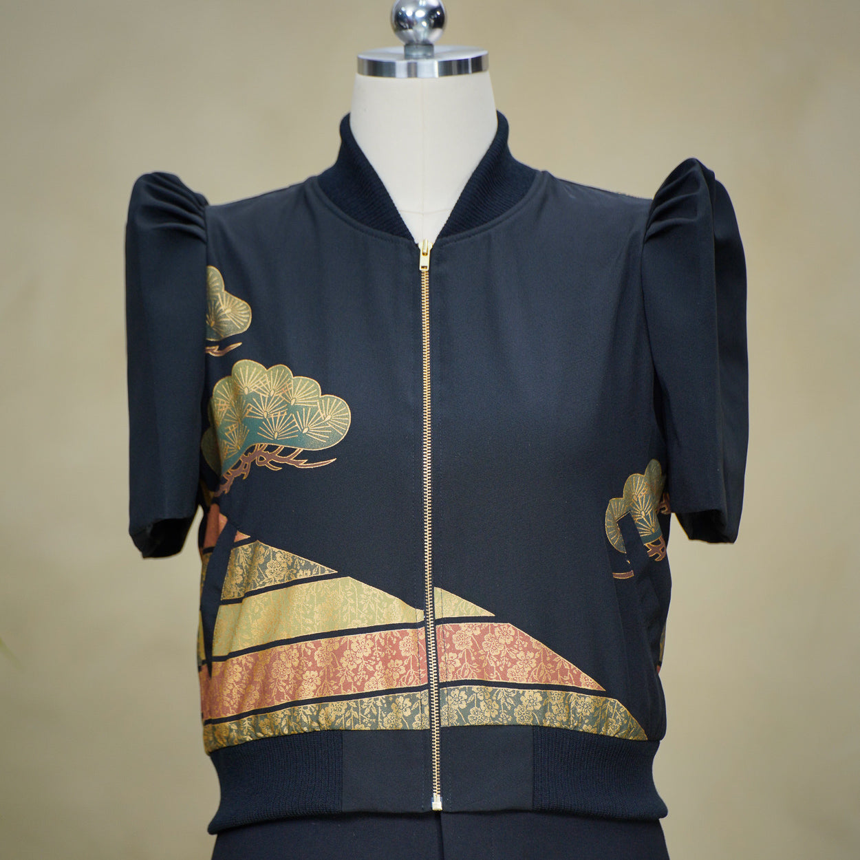 On-hand item: Filipiniana Bomber Jacket | Black | FBJ8602M | Medium