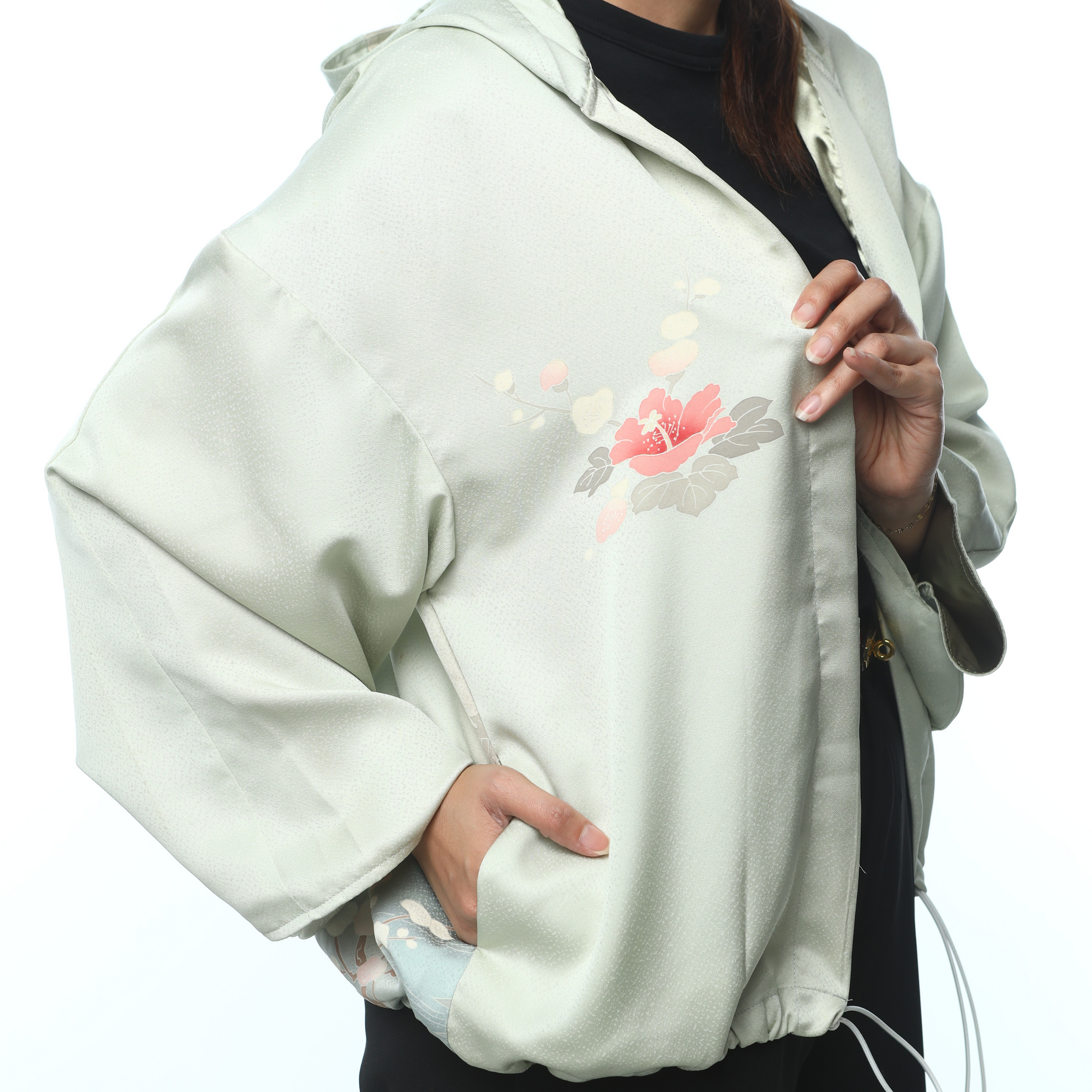 On-hand: Hoodie | HK5728 small size light green hoodie! with stain