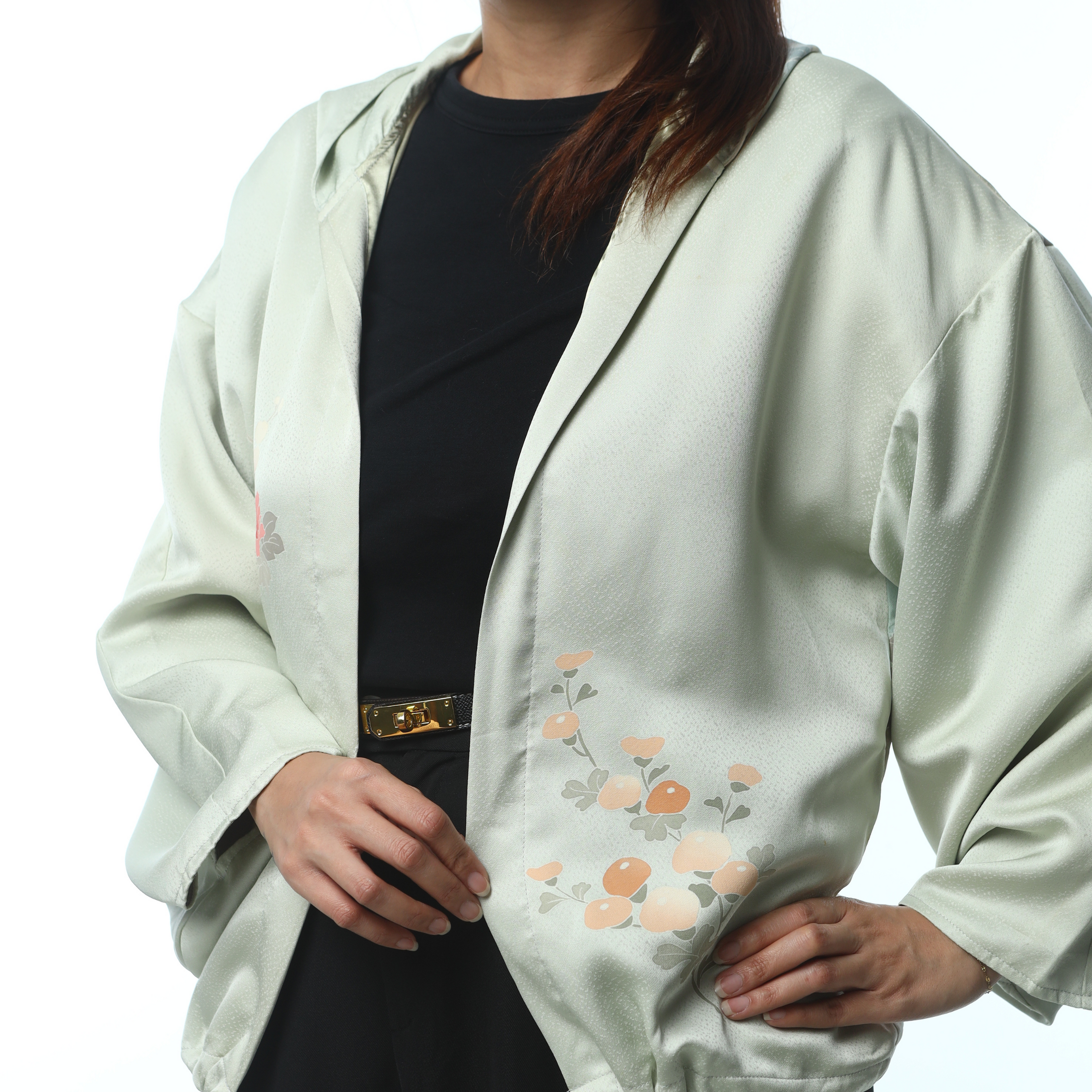 On-hand: Hoodie | HK5728 small size light green hoodie! with stain