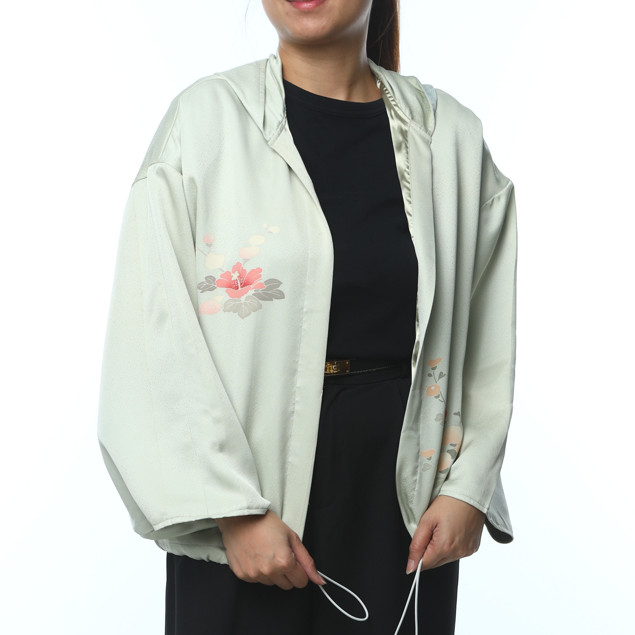 On-hand: Hoodie | HK5728 small size light green hoodie! with stain