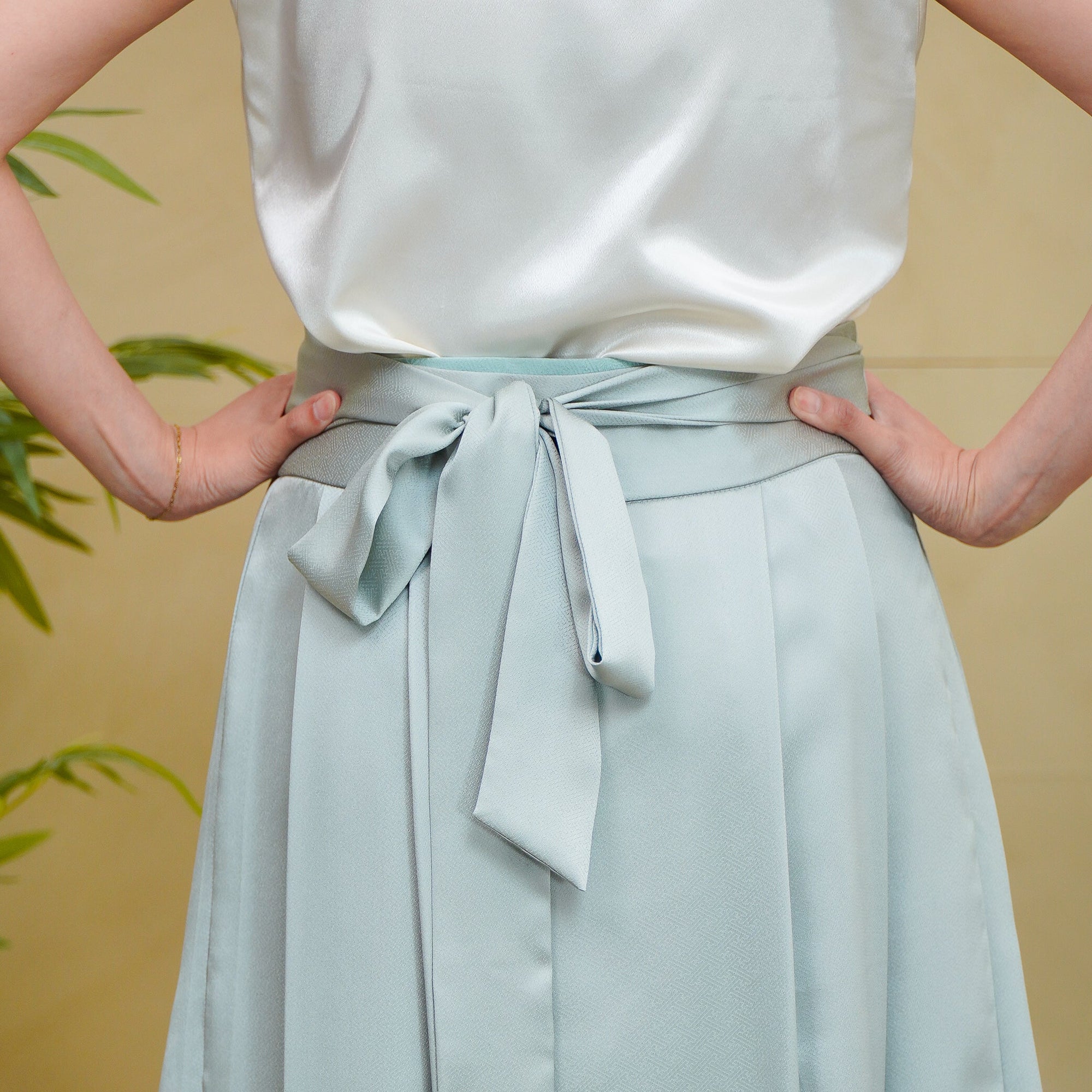 Premium On-hand: Blue Hanbok Skirt | HS8091M | 2T