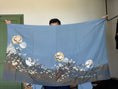 Load image into Gallery viewer, May Hoian Fabric: A44 Blue Fabric | Vest (in Harry's size) Wedding gift
