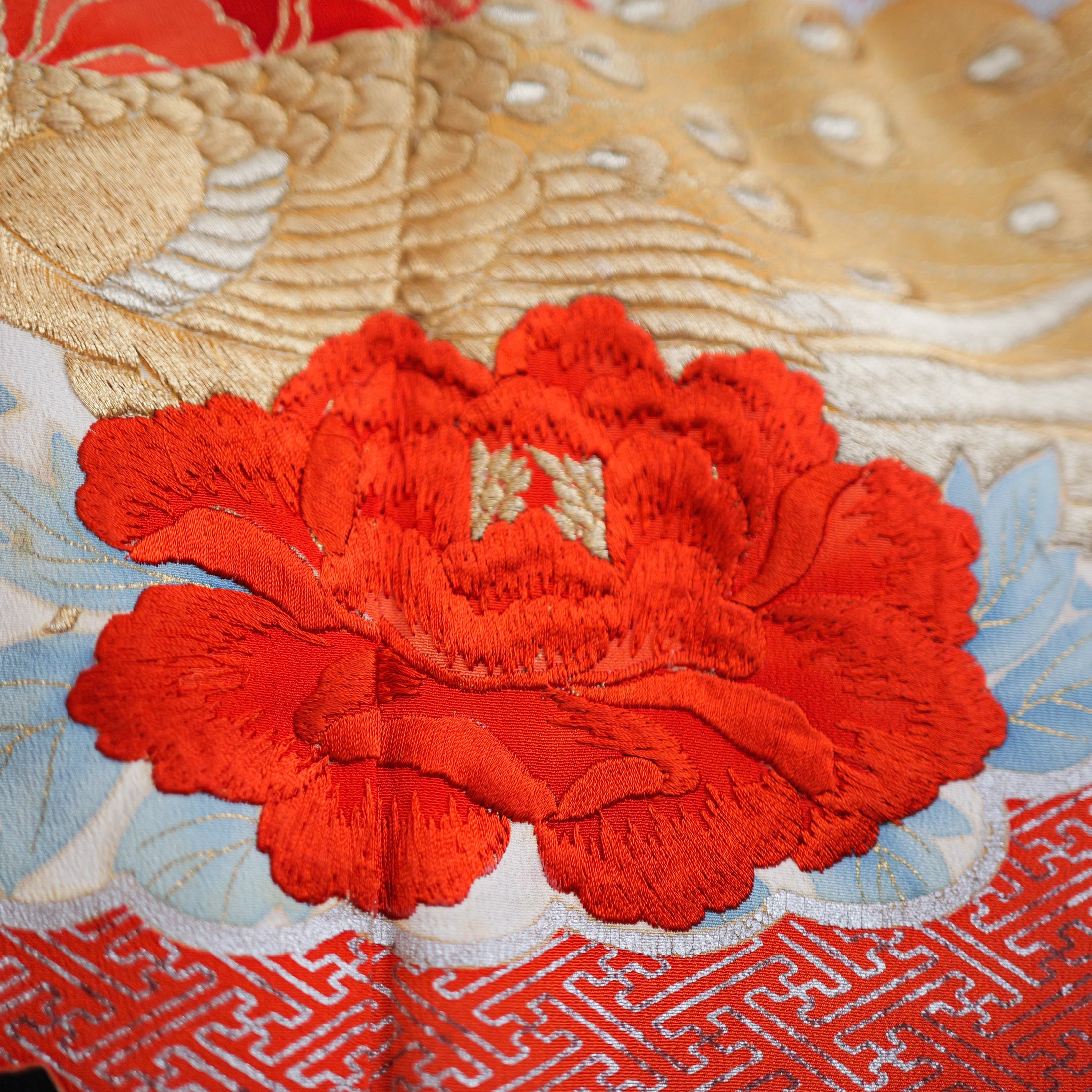 Chinese New Year Fabric (CNY-01): Red Rose in Love