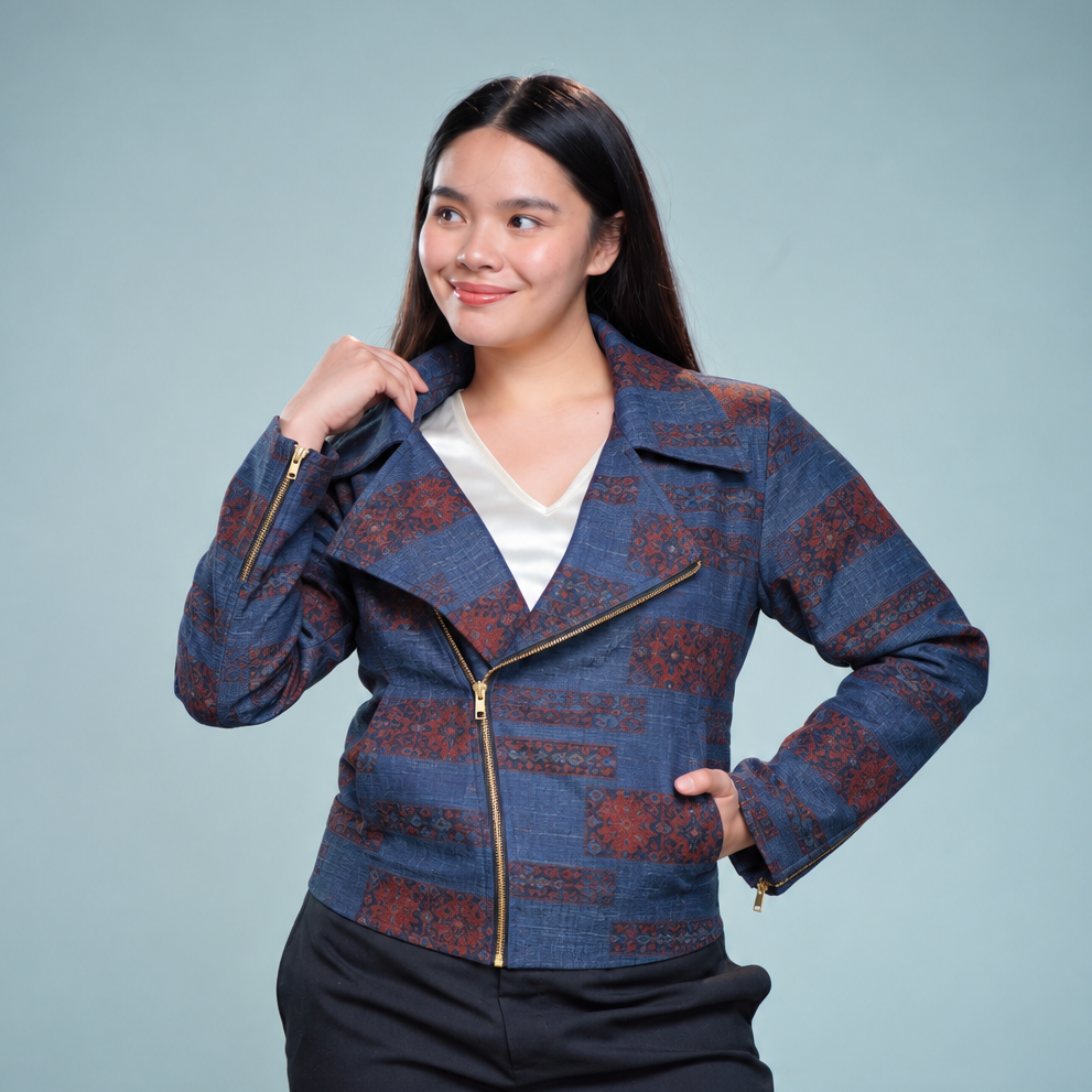 Premium Oshima Fabric: OSHIMA_0827_03 | Indigo Whispers