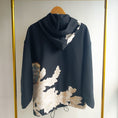 Load image into Gallery viewer, On-Hand Premium Item: Flower and Geisha Black Hoodie (POH001)
